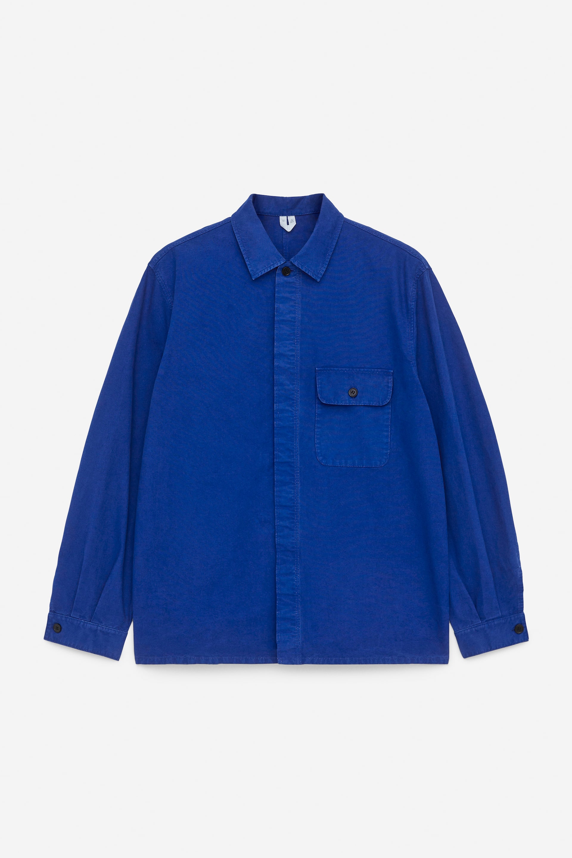 Преглед на по-голямо изображение: Памучно яке от платно - Кобалтово синьо - МЪЖЕ | H&M BG 1