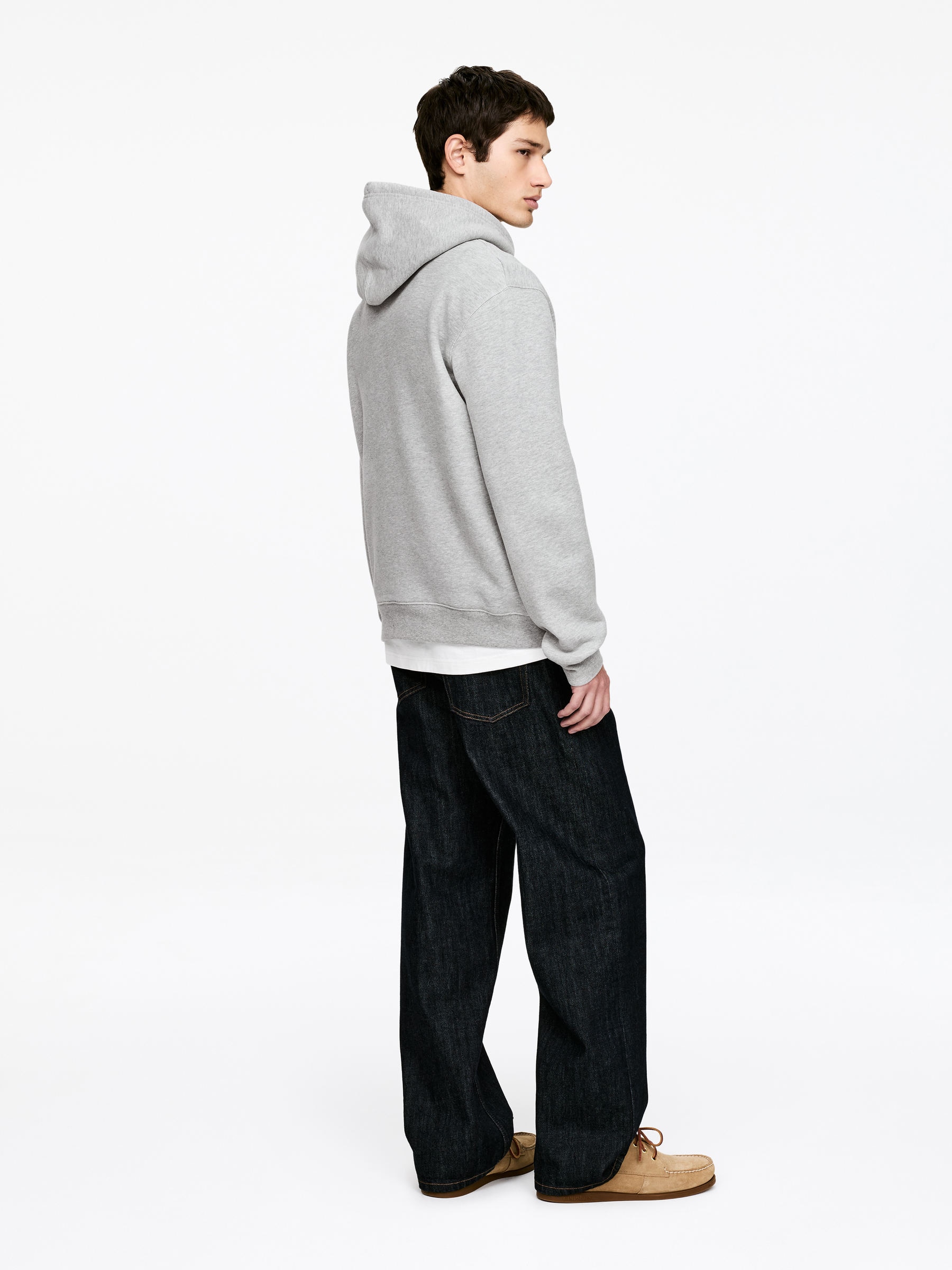 Hooded Sweatshirt - Grey Melange - Regular fit - Men - StillMedia/Lookbook - 7