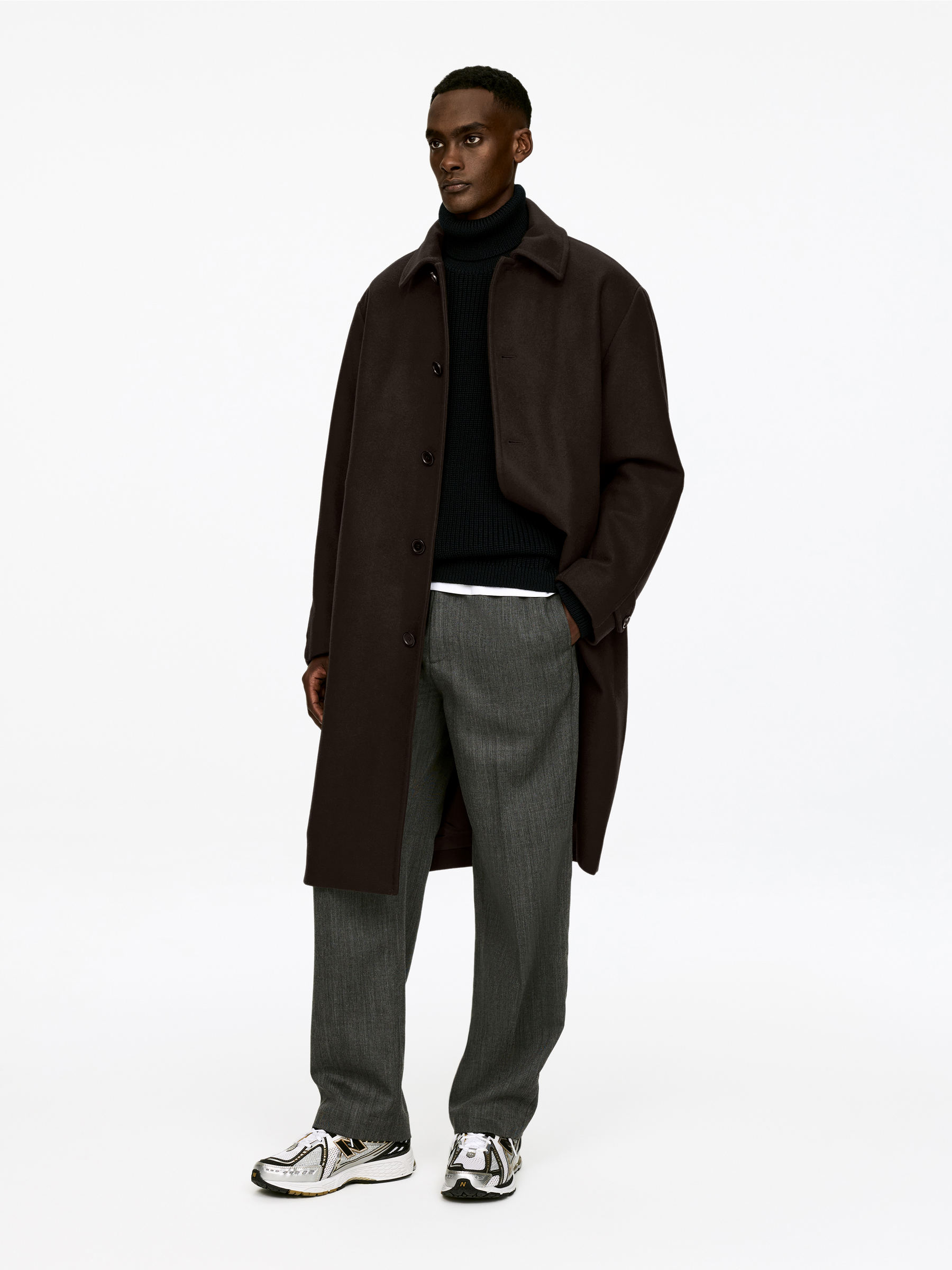 Doublé Wool-Blend Coat - Dark Brown - Oversized - Men - StillMedia/Lookbook - 3