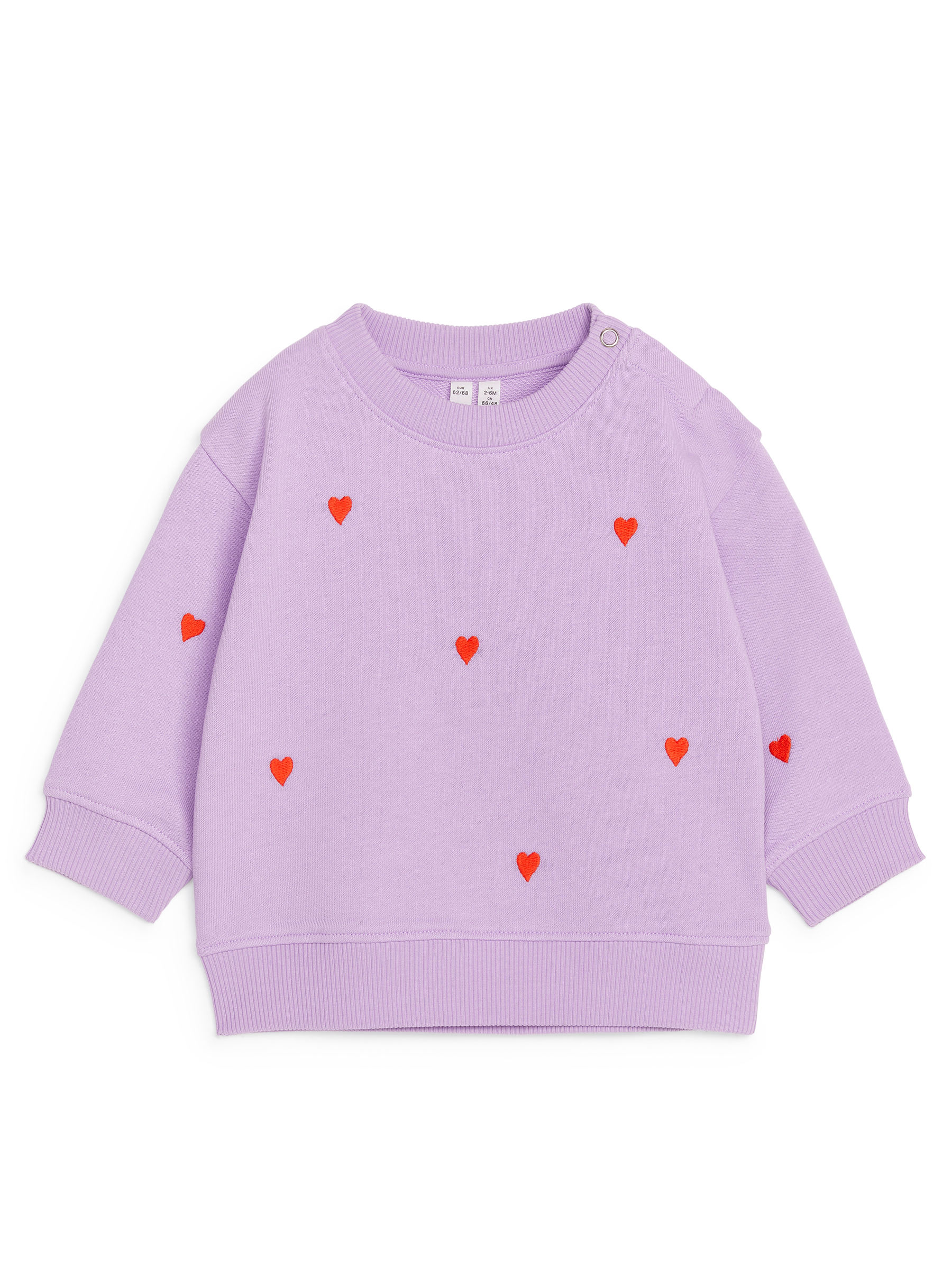 Baumwoll-Sweatshirt mit Stickerei - Flieder/Herzen - Regular Fit - Kinder - StillMedia/DescriptiveStillLife - 2