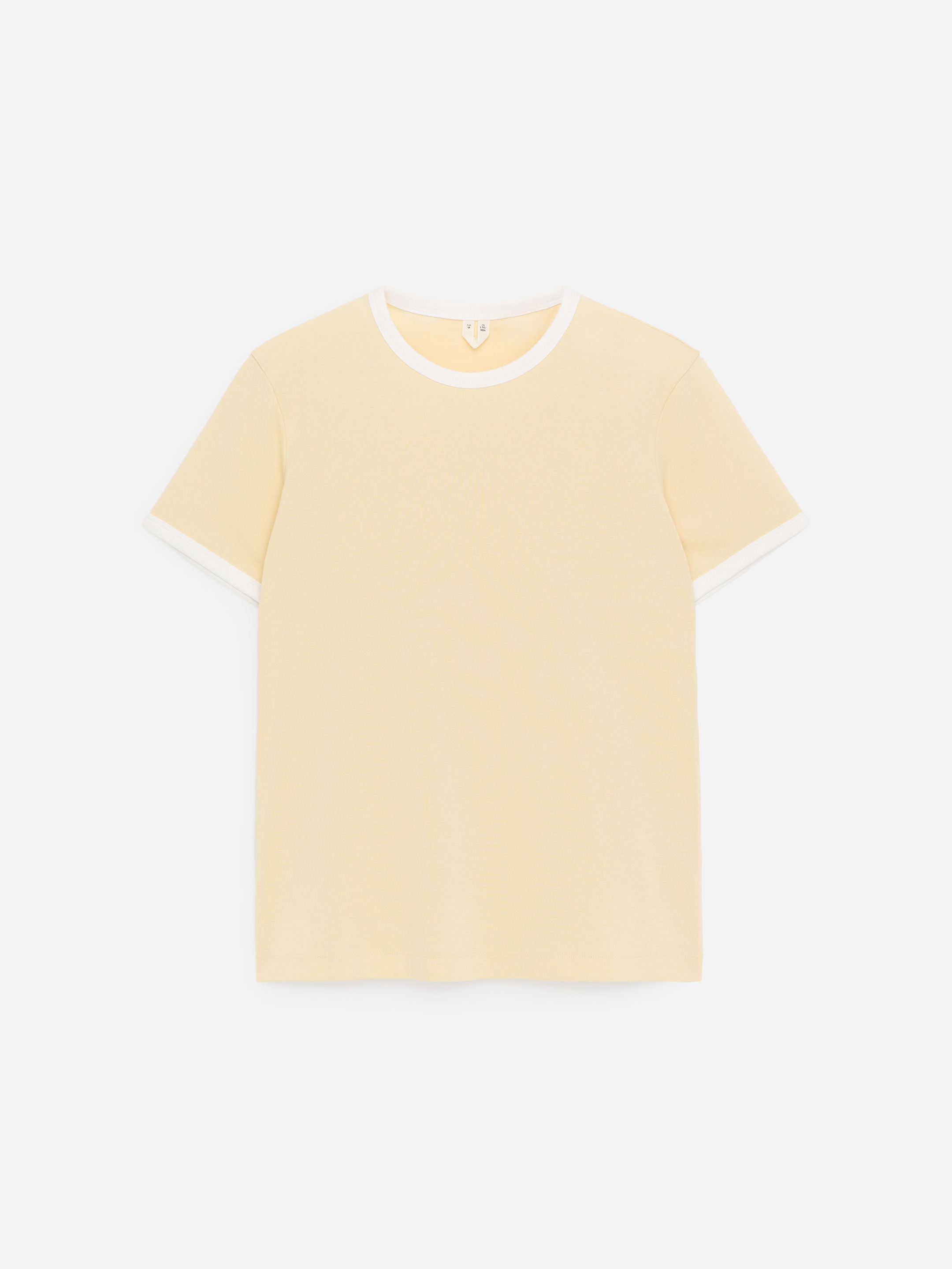 Ribbed T-Shirt-Yellow-18175