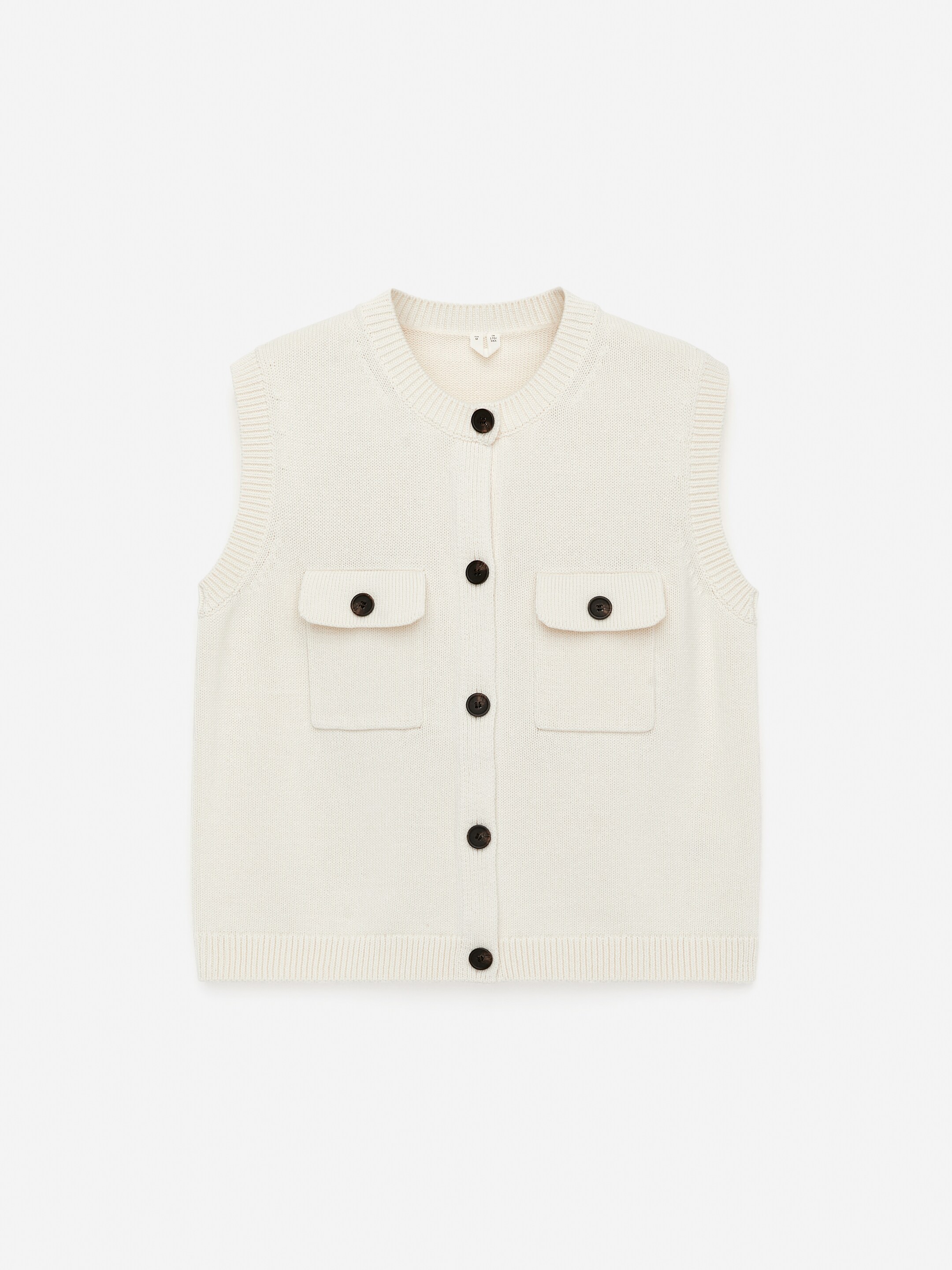 Agrandir l'image: Gilet en maille de coton - Blanc - FEMME | H&M FR 5