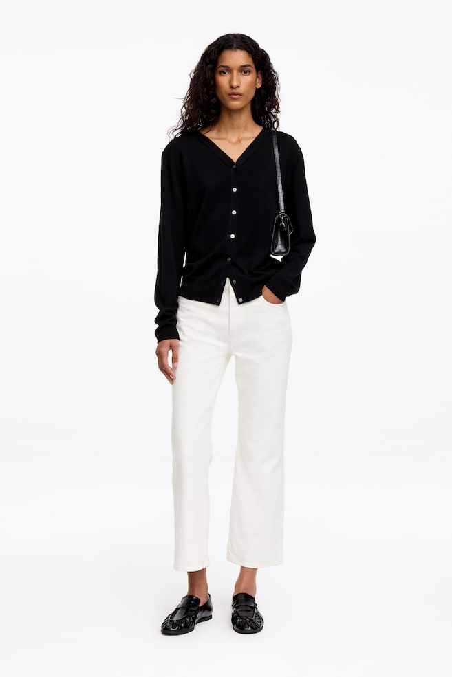 Desert jeans met kick-flare pijpen - Wit/Blauw/Zwart - 1