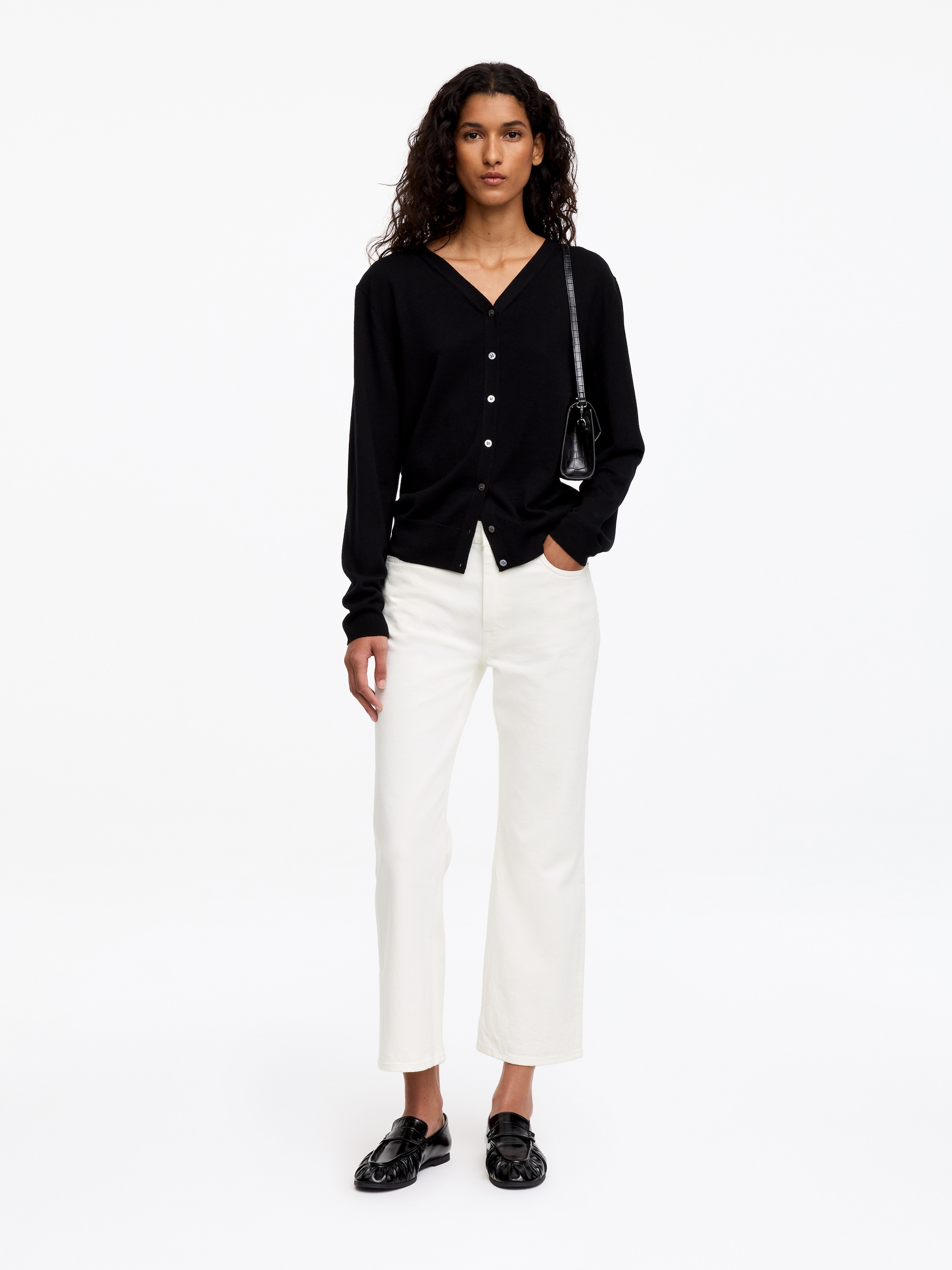 Desert Kick Flare Jeans-White-20393