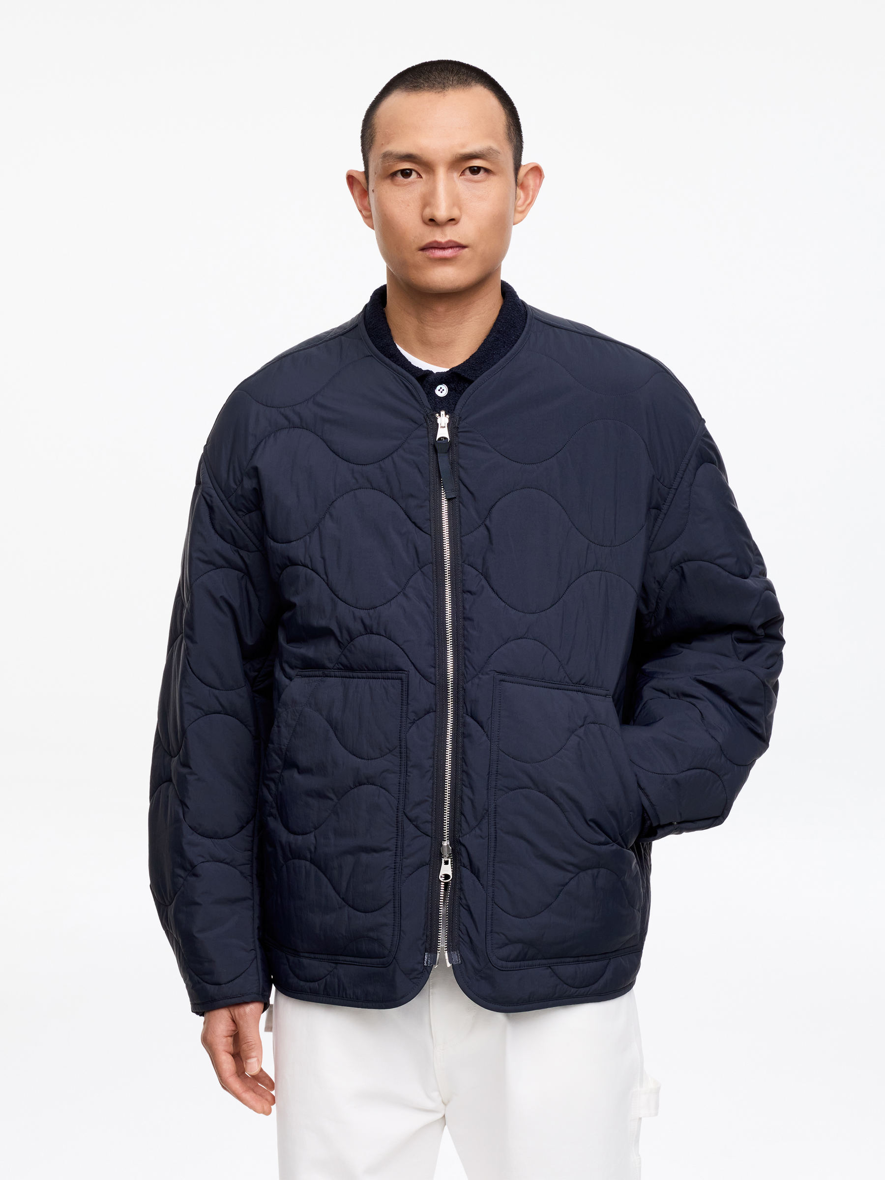 Chaqueta interior acolchada - Azul oscuro - Corte estándar - Men - StillMedia/Lookbook - 5