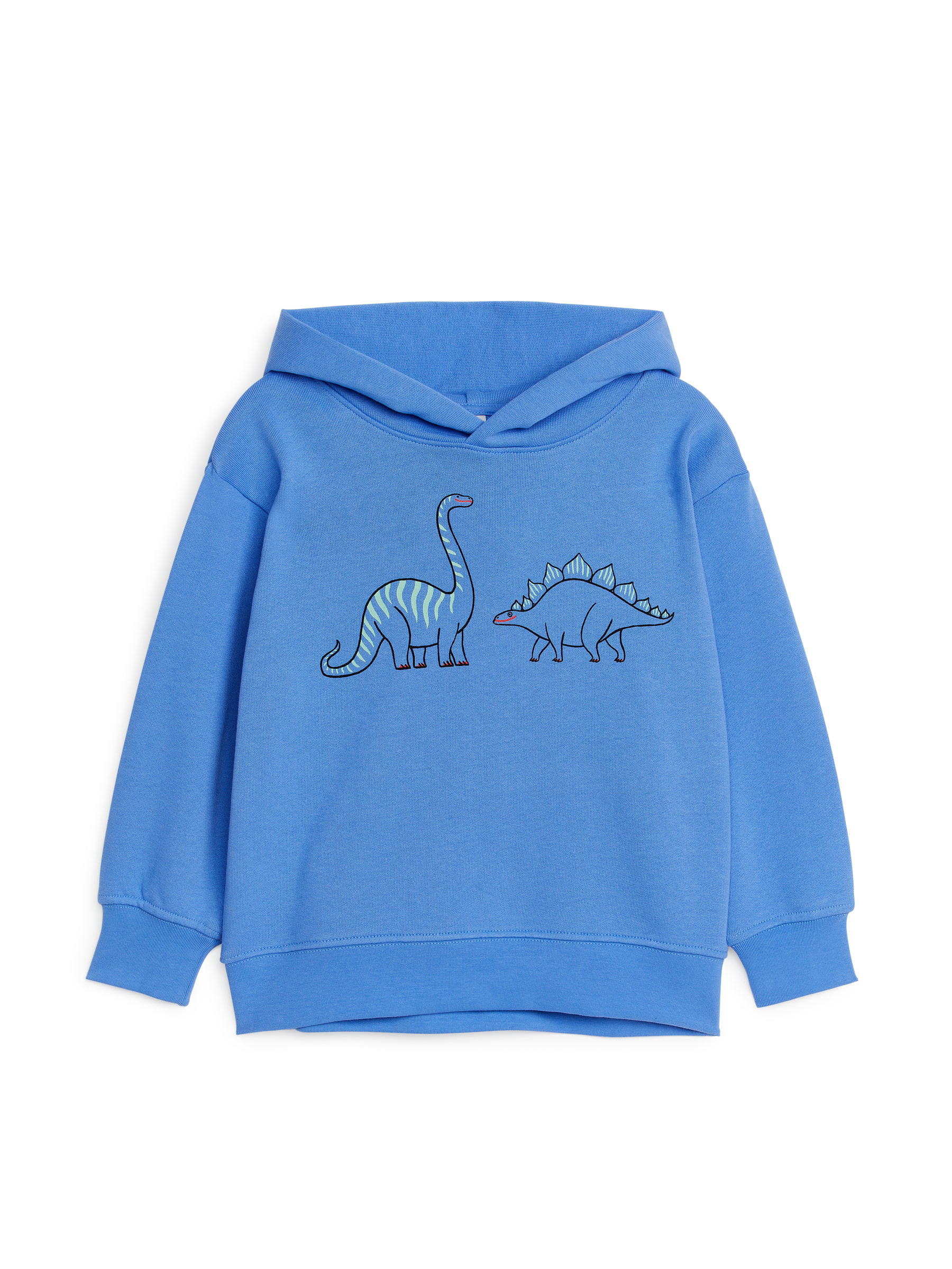 Embroidered Hoodie - Blue/Dinosaurs - Loose fit - Children - StillMedia/DescriptiveStillLife - 1