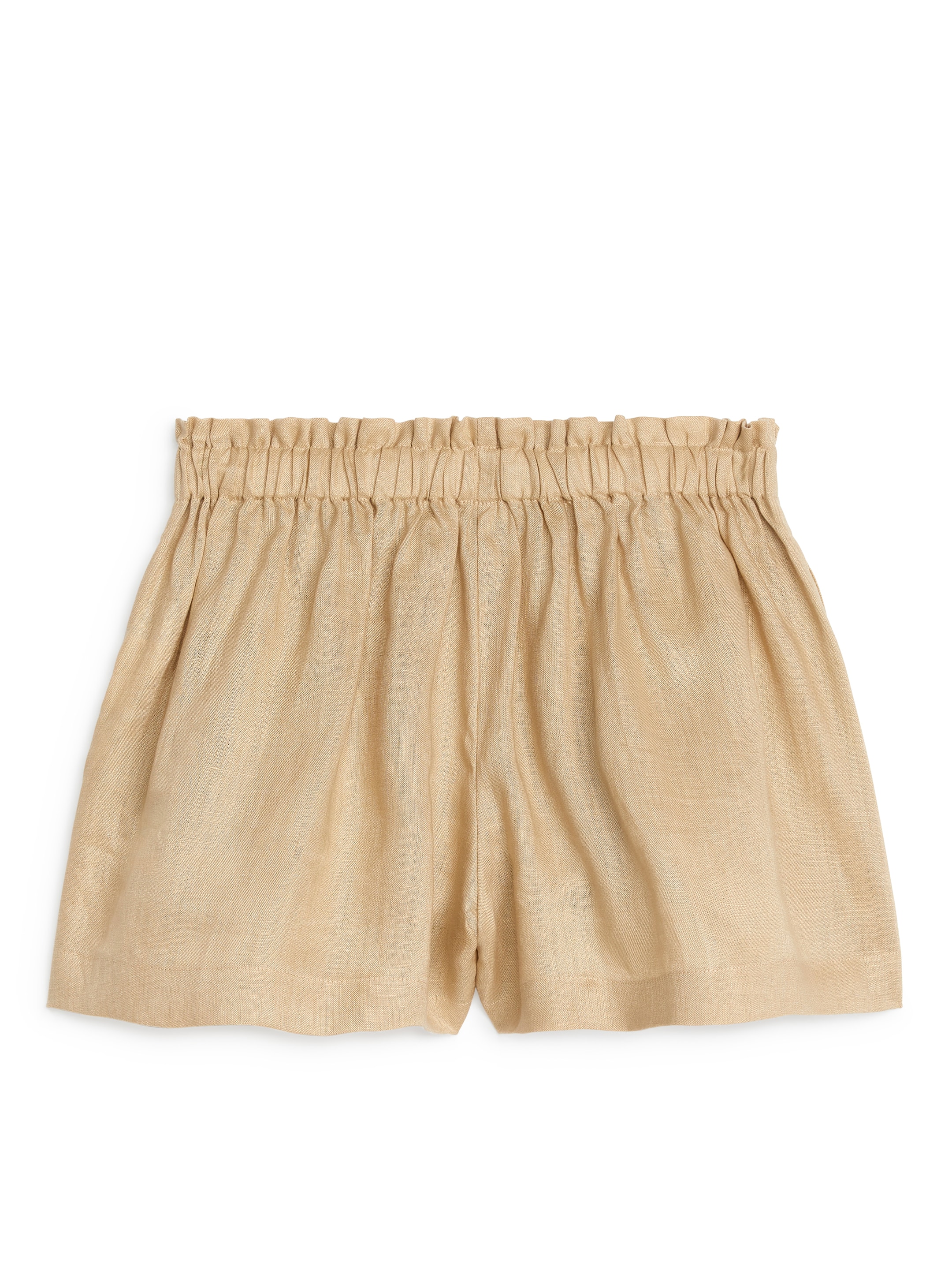 Wide Linen Shorts - Beige - Relaxed fit - children - StillMedia/DescriptiveStillLife - 2