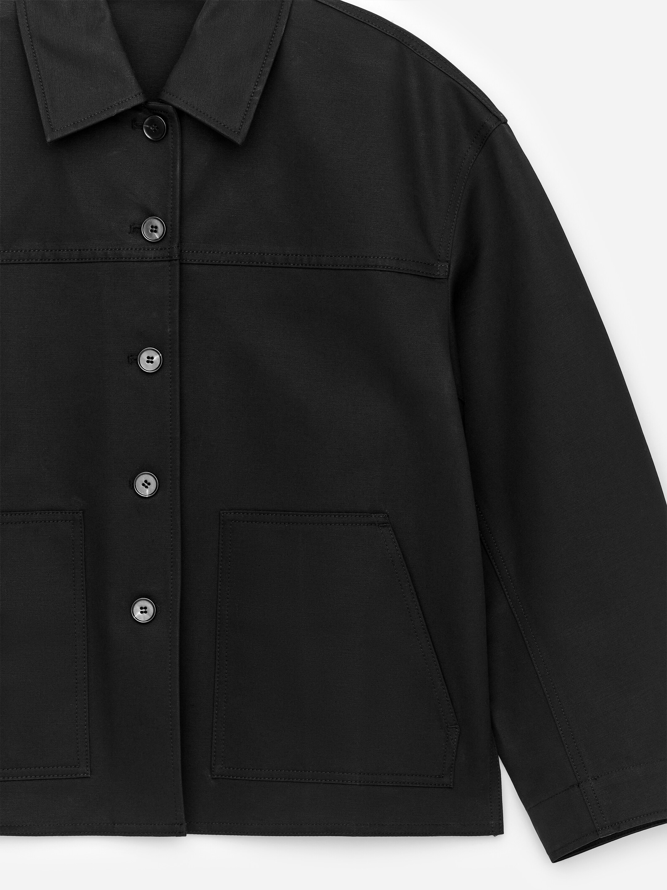 Strukturiertes Overshirt - Schwarz - Loose Fit - Damen - StillMedia/DescriptiveDetail - 2