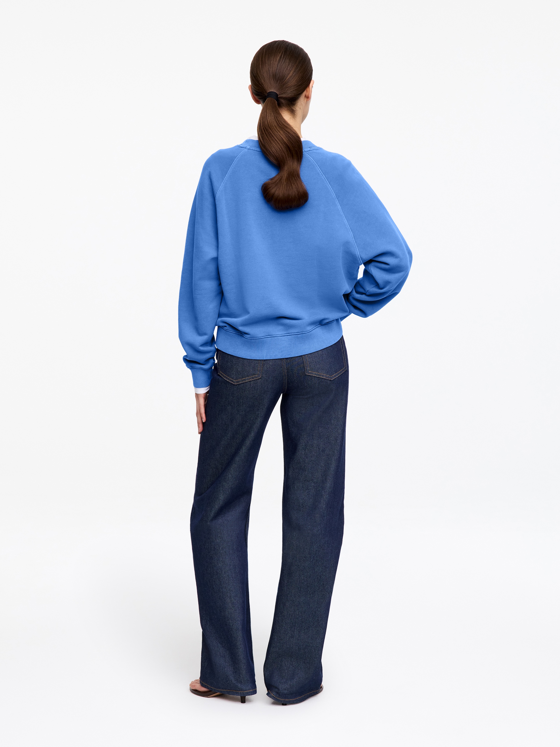 Frottee-Sweatshirt - Blau - Regular Fit - Damen - StillMedia/Lookbook - 7