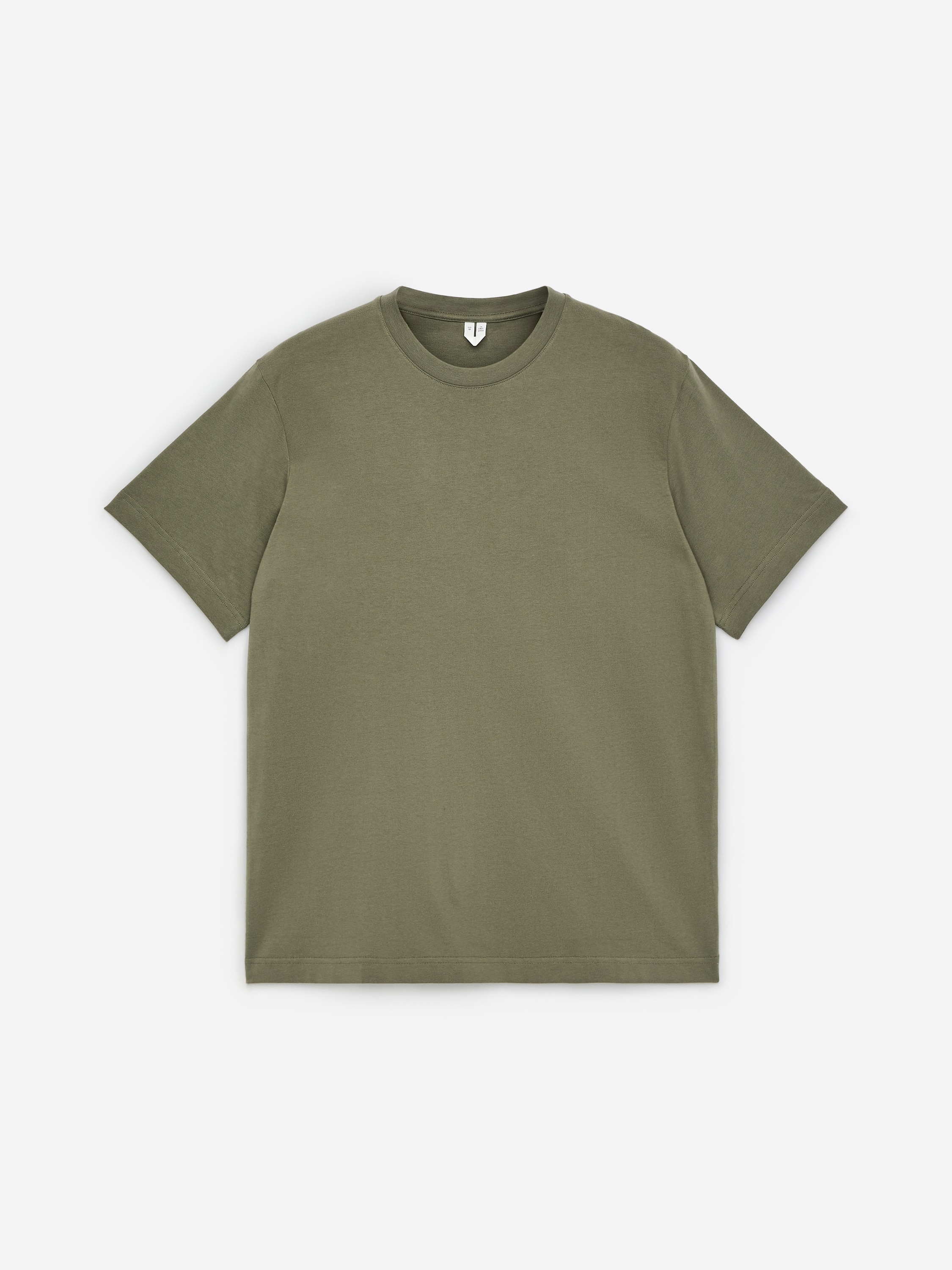T-shirt d'épaisseur moyenne - Vert kaki/Blanc/Bleu foncé/Noir/Gris clair chiné/Marron/Blanc cassé/Marron foncé/Vert kaki