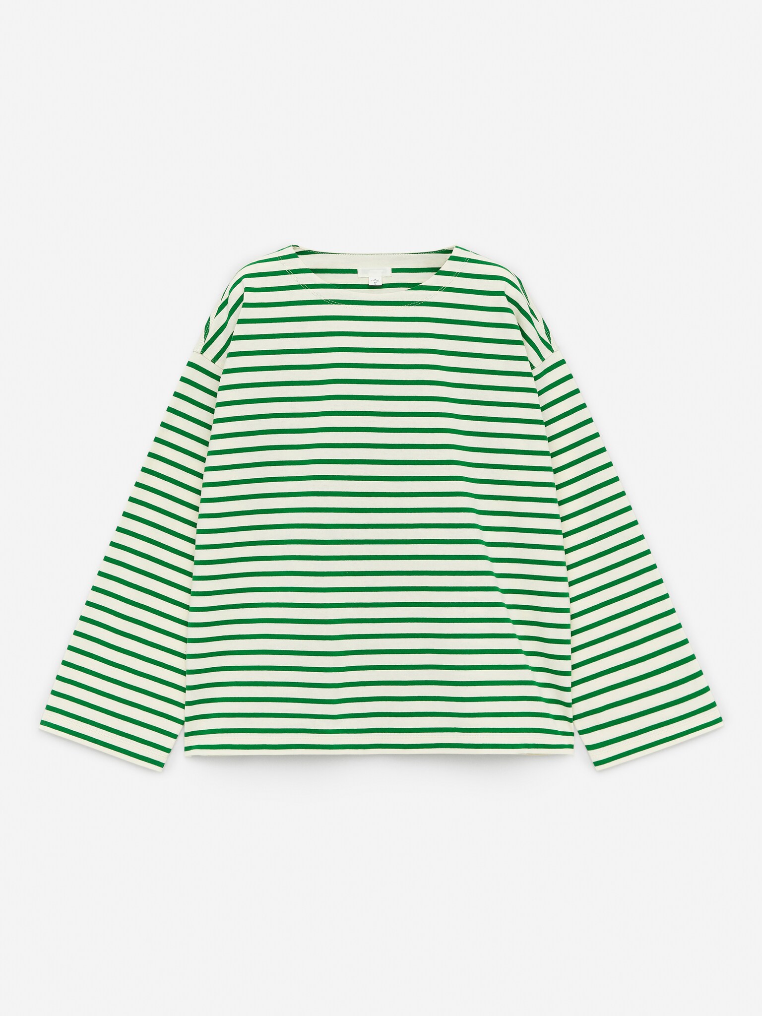 T-shirt à manches longues - Vert/Blanc cassé/Bleu foncé/Blanc cassé - 1