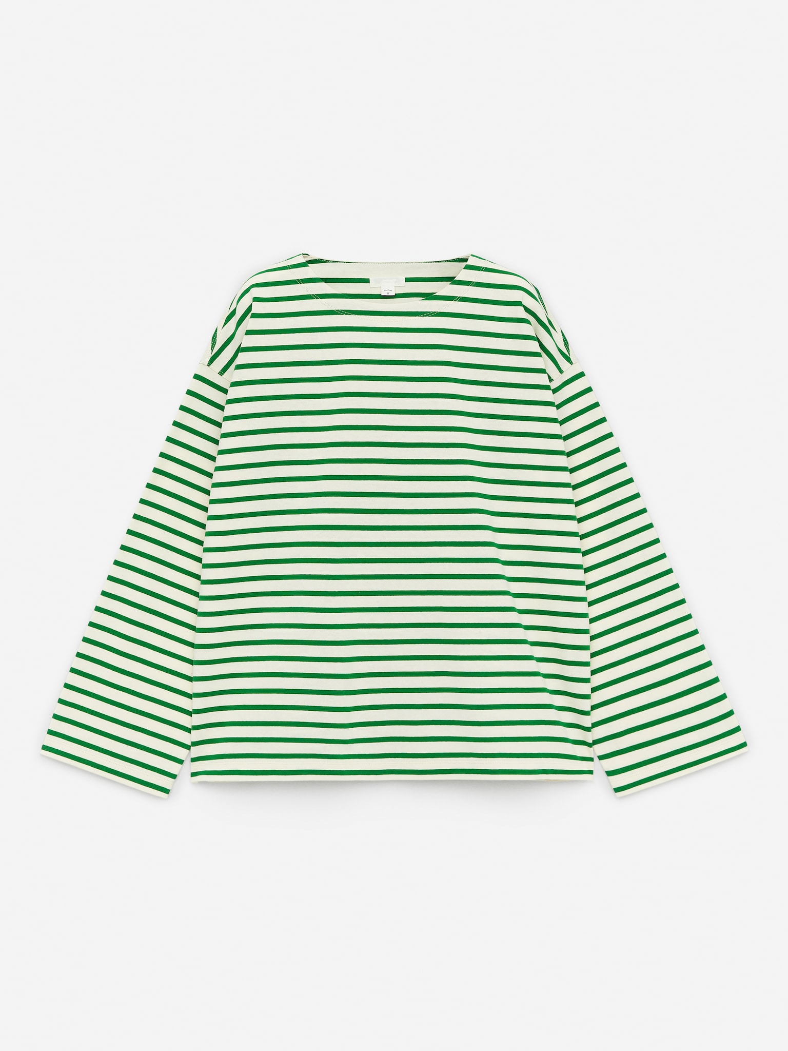 T-shirt à manches longues - Vert/Blanc cassé/Bleu foncé/Blanc cassé