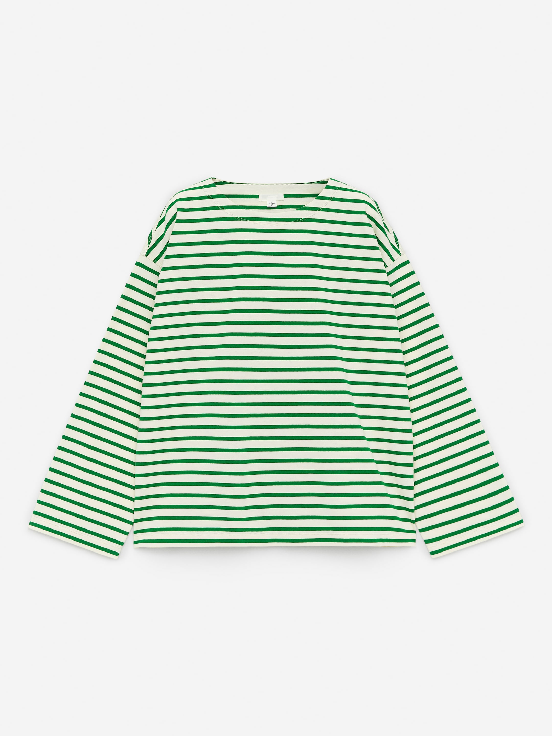 Vis større bilde: Langermet t-skjorte - Grønn/off white - DAME | H&M NO 1