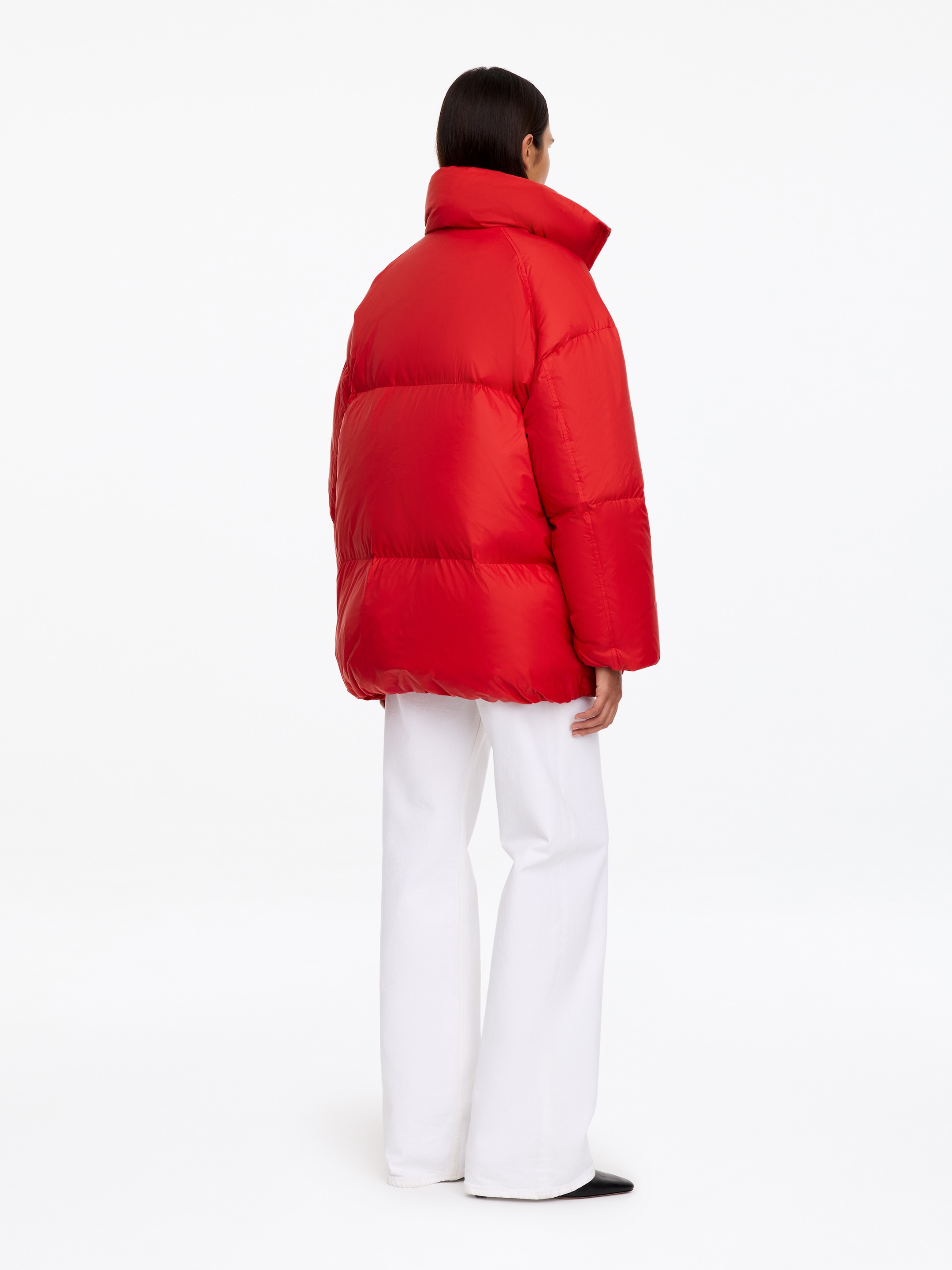 Re:Down® Puffer Jacket - Red - Oversized - women - StillMedia/Lookbook - 4