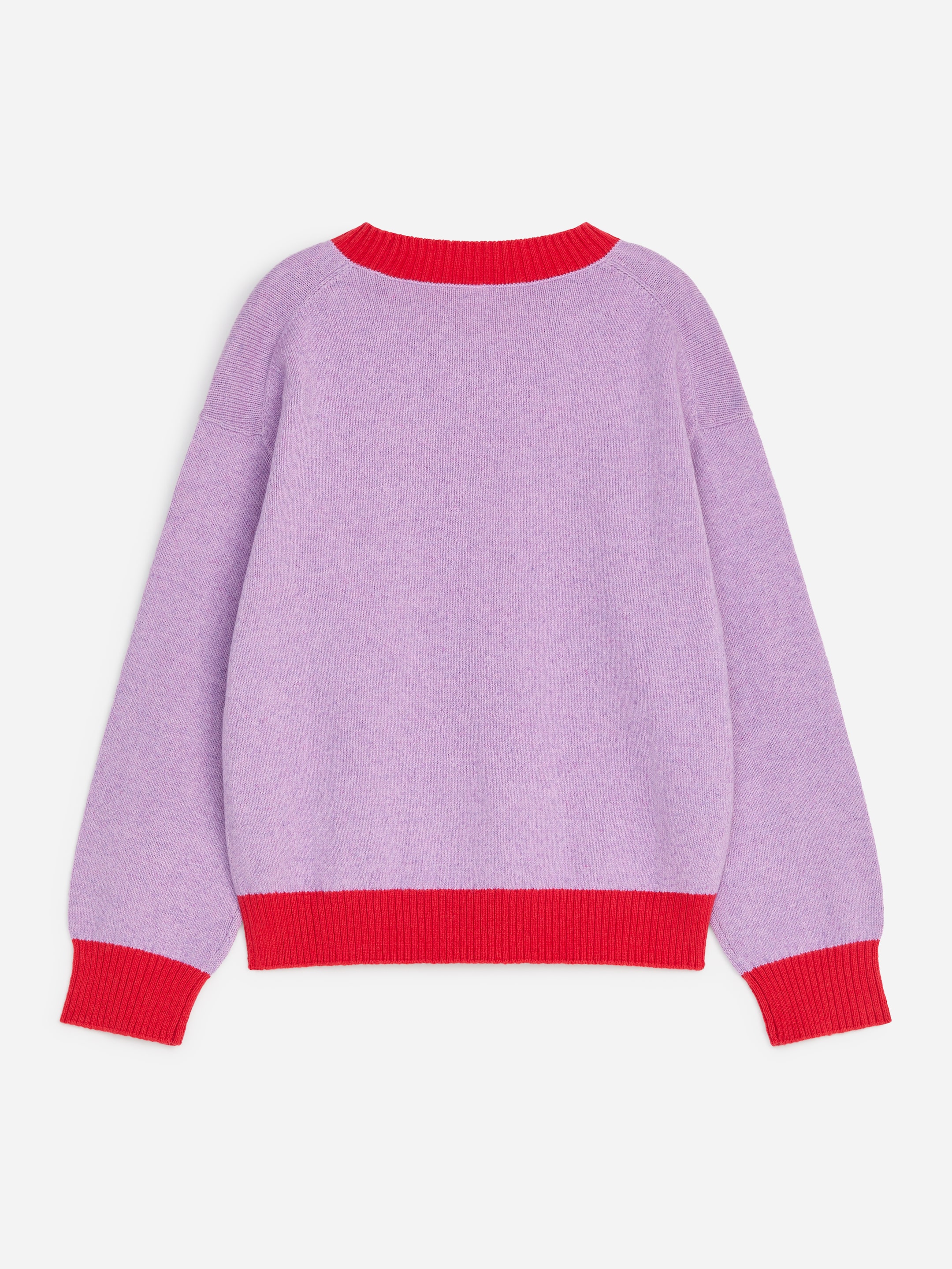 Jersey de lana y algodón - Lila/Rojo - Corte estándar - children - StillMedia/DescriptiveStillLife - 2