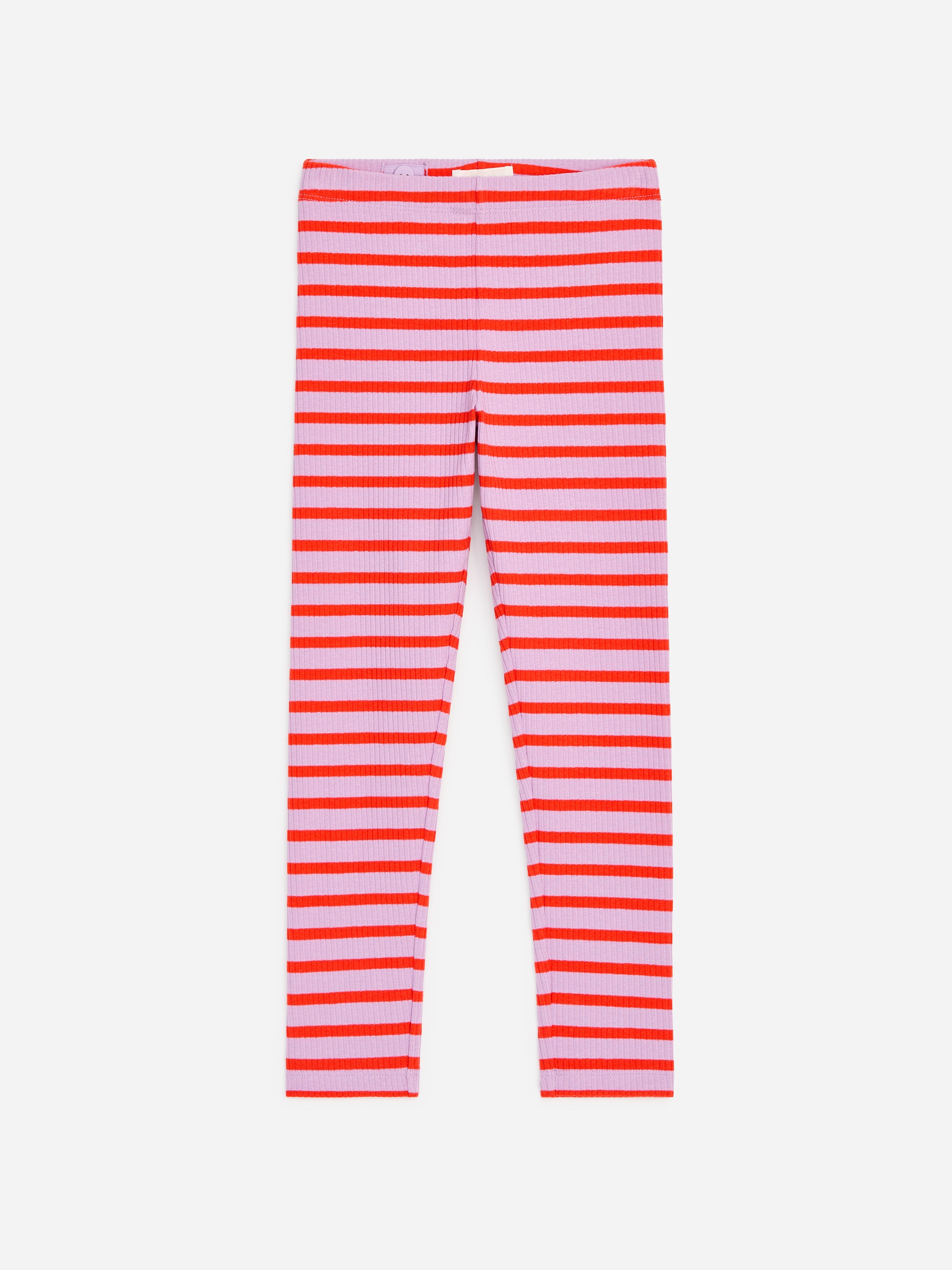 Rib Jersey Leggings Set of 2 - Lilac/Red - Children - StillMedia/DescriptiveStillLife - 3