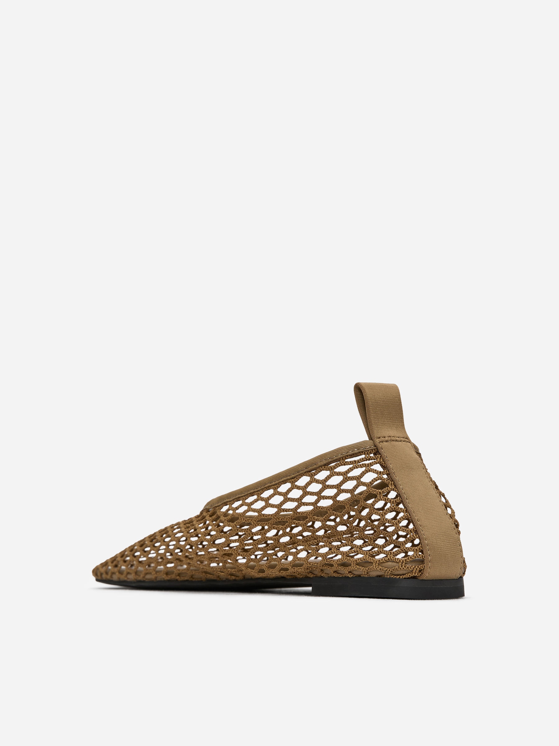 Mesh Ballet Flats - Dark Beige - Women - StillMedia/DescriptiveStillLife - 1