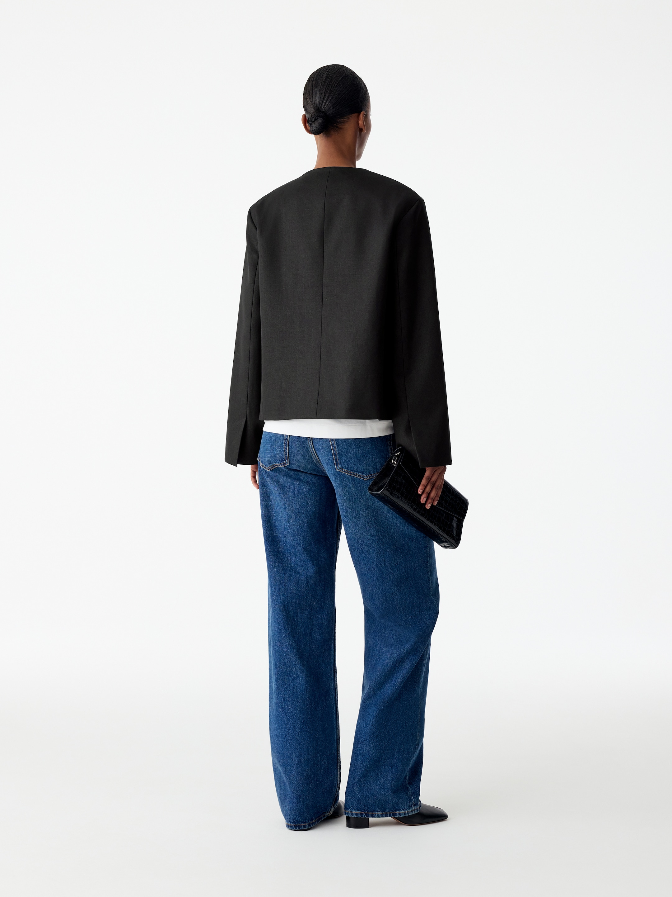 Tailored A-Line Jacket - Black - Regular fit - women - StillMedia/Lookbook - 5