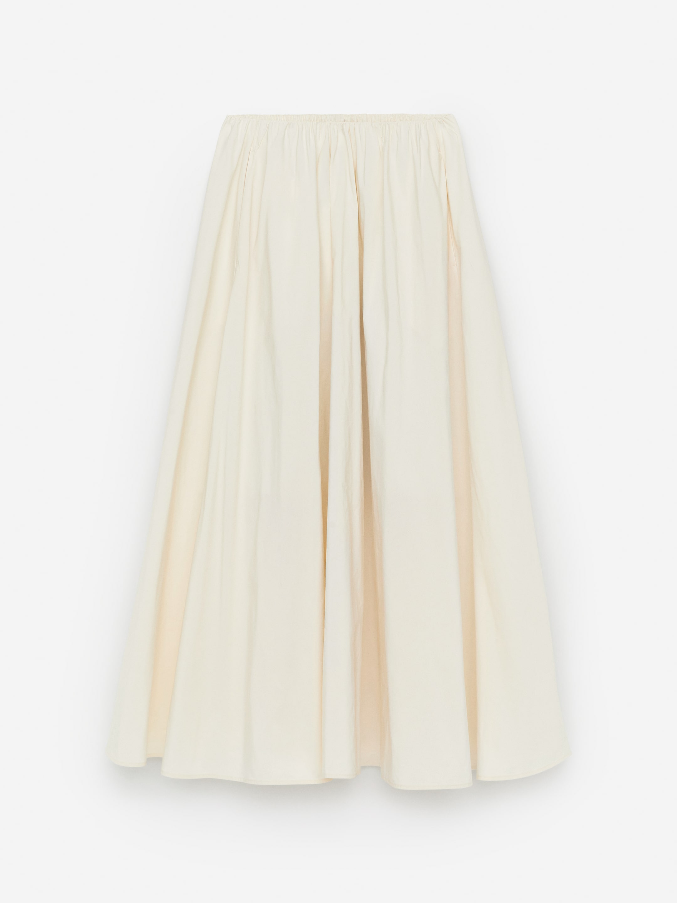 Jupe trapèze en taffetas - Blanc - Regular fit - Femme - StillMedia/DescriptiveStillLife - 1
