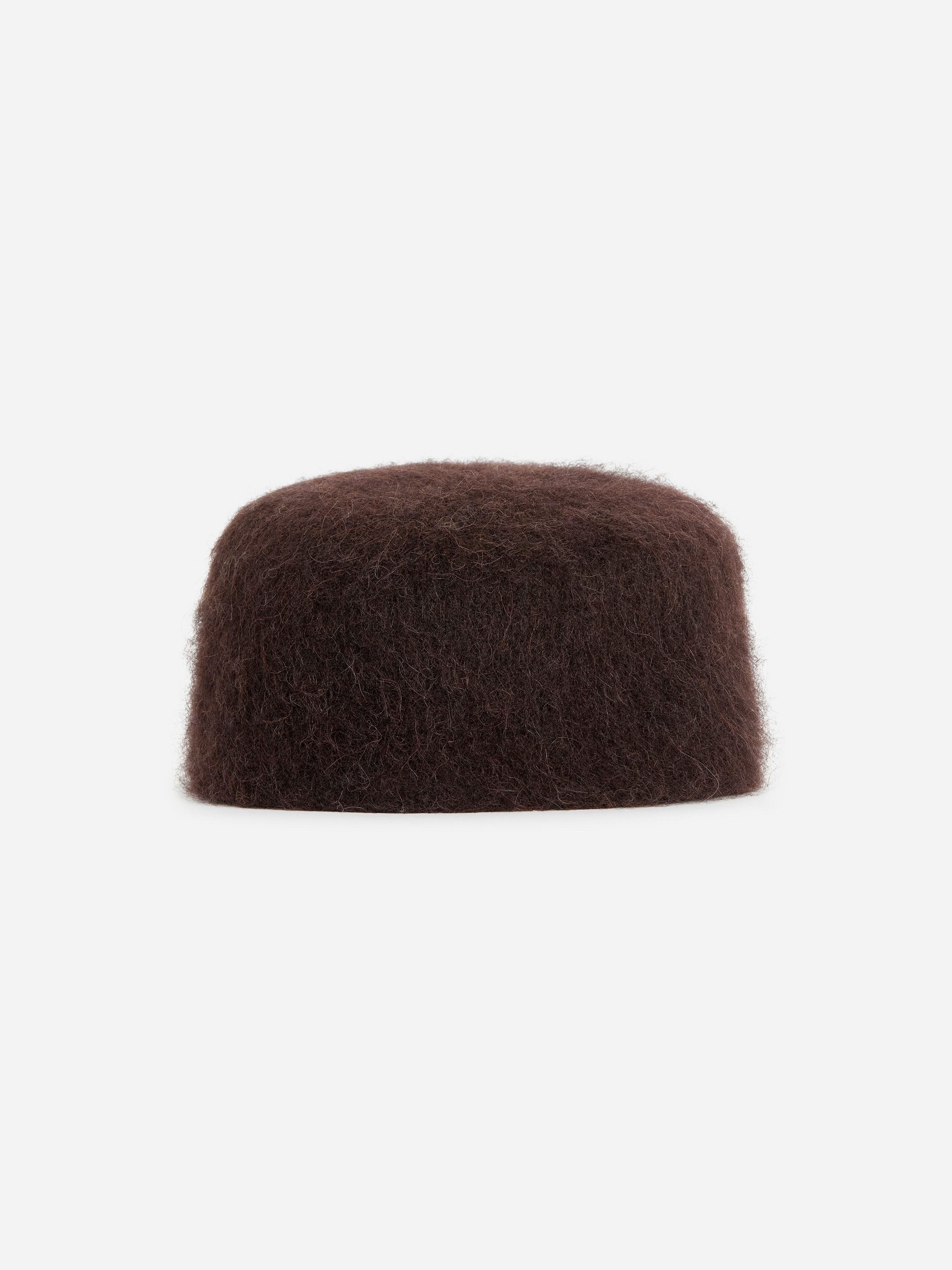 Alpaca-blend pillbox hat