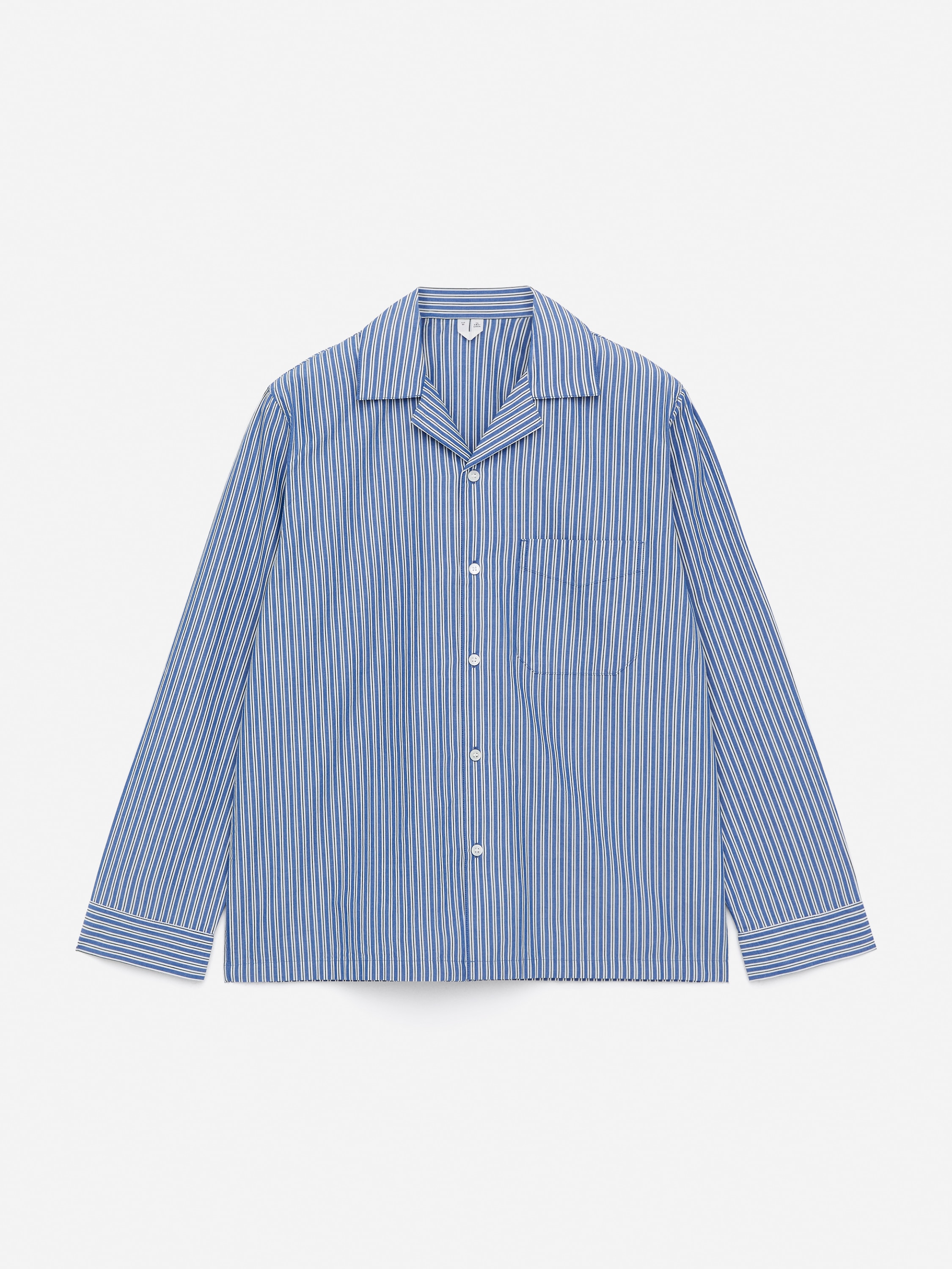 Camicia del pigiama in popeline - Blu/Bianco/Blu/Righe