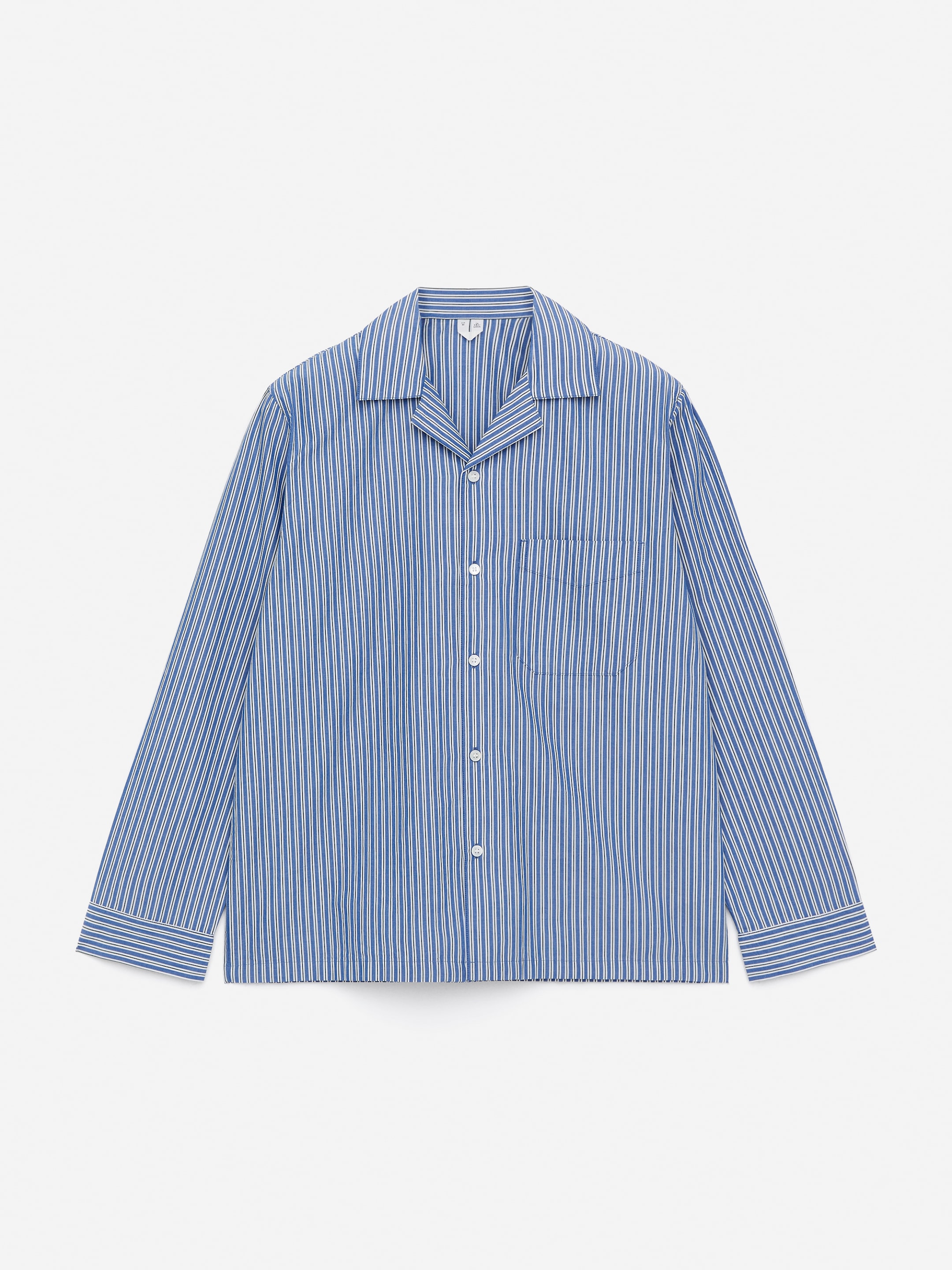 Se større billede: Pyjamasskjorte af poplin - Blå/hvid - HERRE | H&M DK 5
