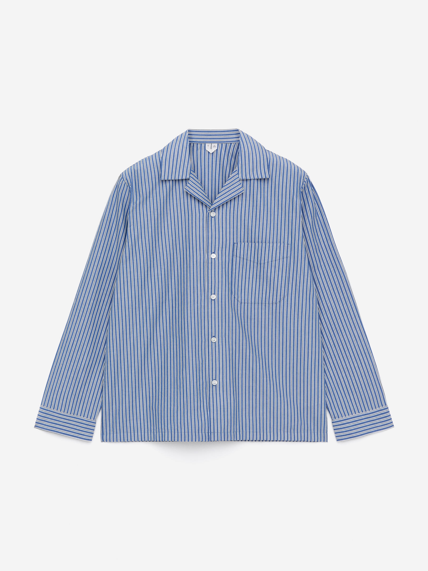 Poplin Pyjama Shirt-#3C4372-16388