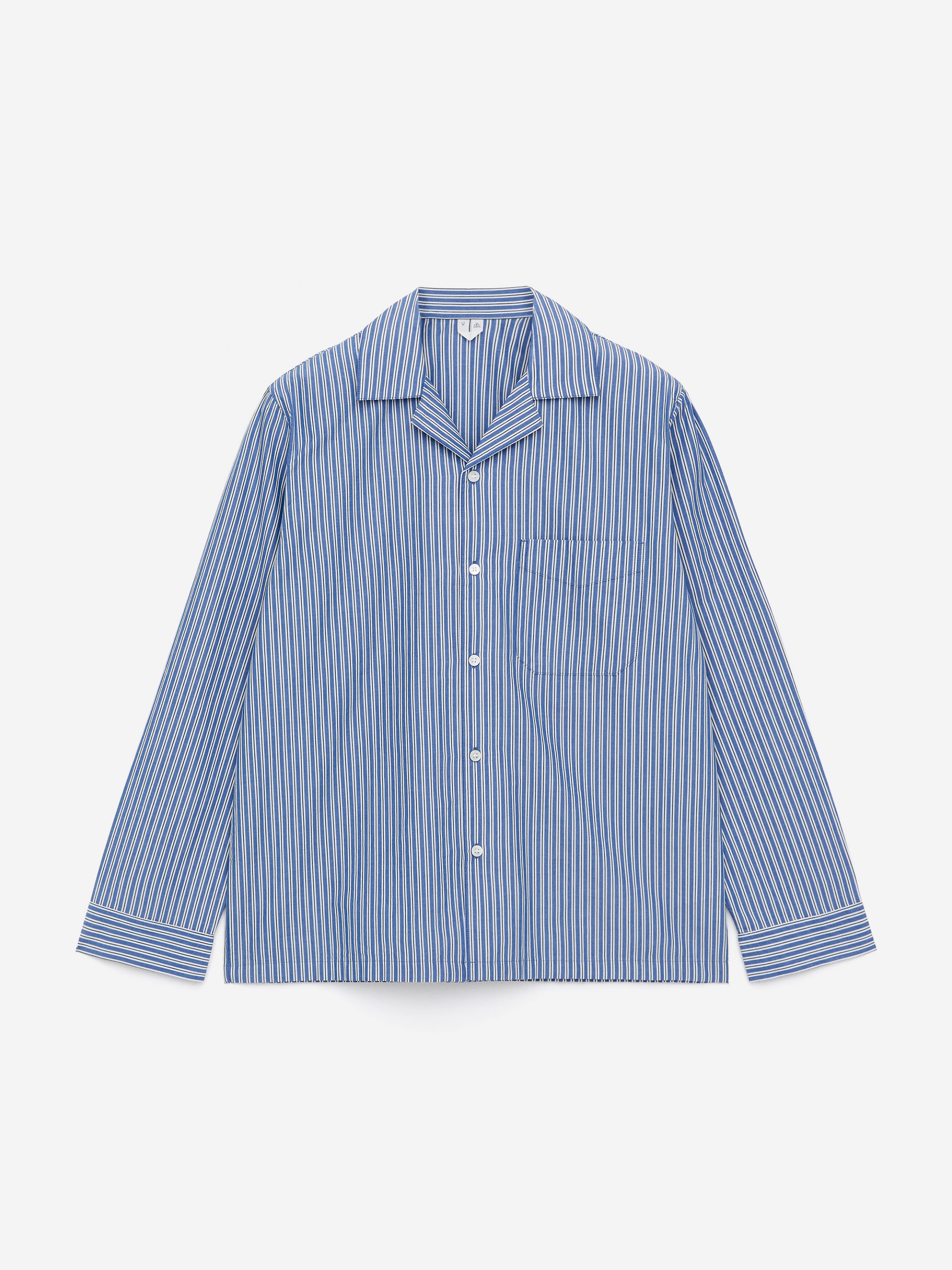 Poplin Pyjama Shirt-#3C4372-16388