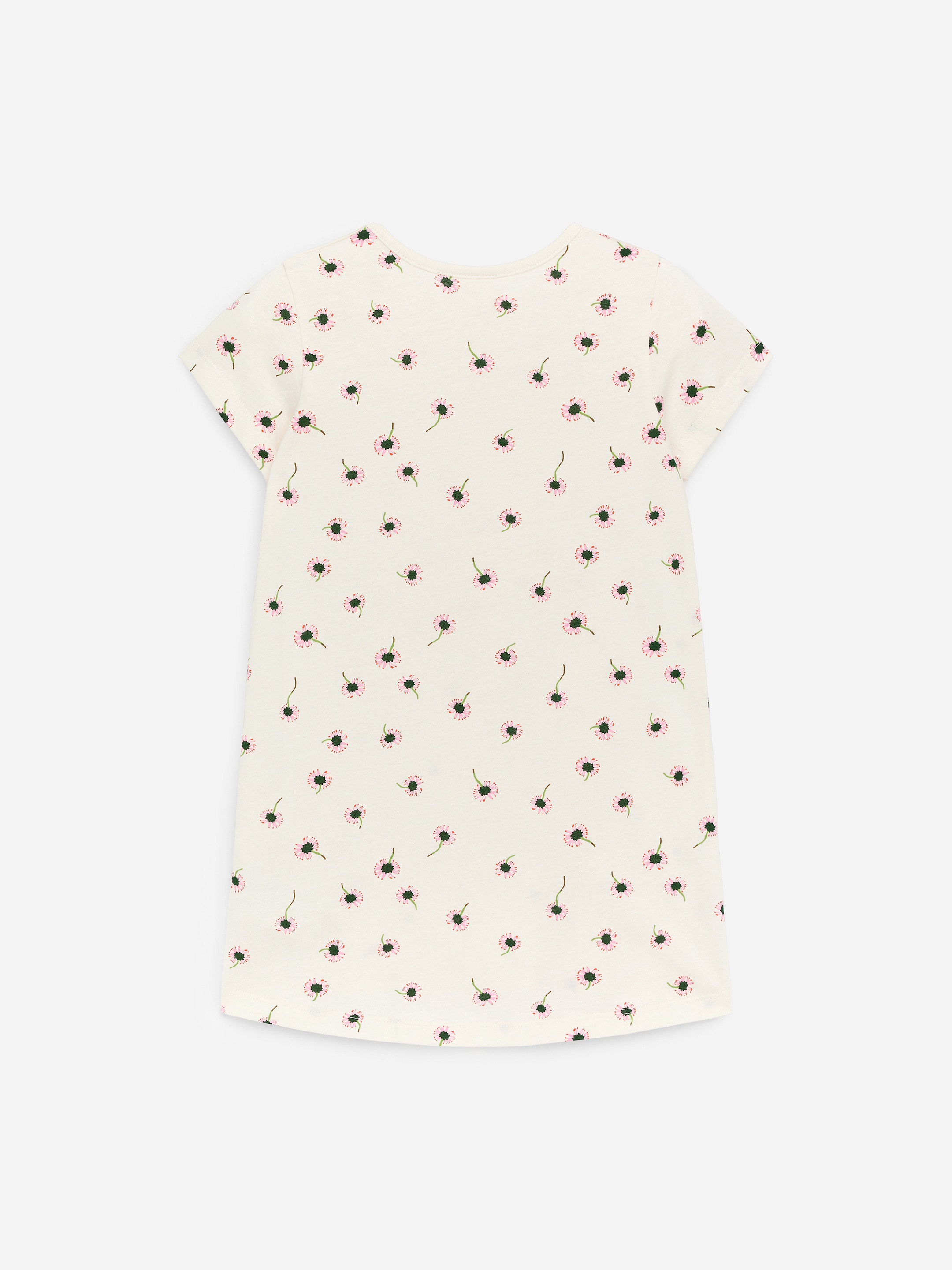 Cotton Nightdress - Off White/Floral - Regular fit - Children - StillMedia/DescriptiveStillLife - 3