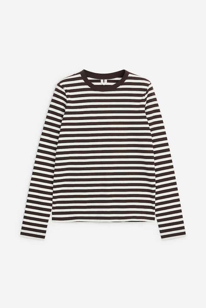 Camiseta Signature de manga larga - Marrón/blanco/Blanco/Gris/Rojo/Rosa/burdeos/Negro/Marrón - 1