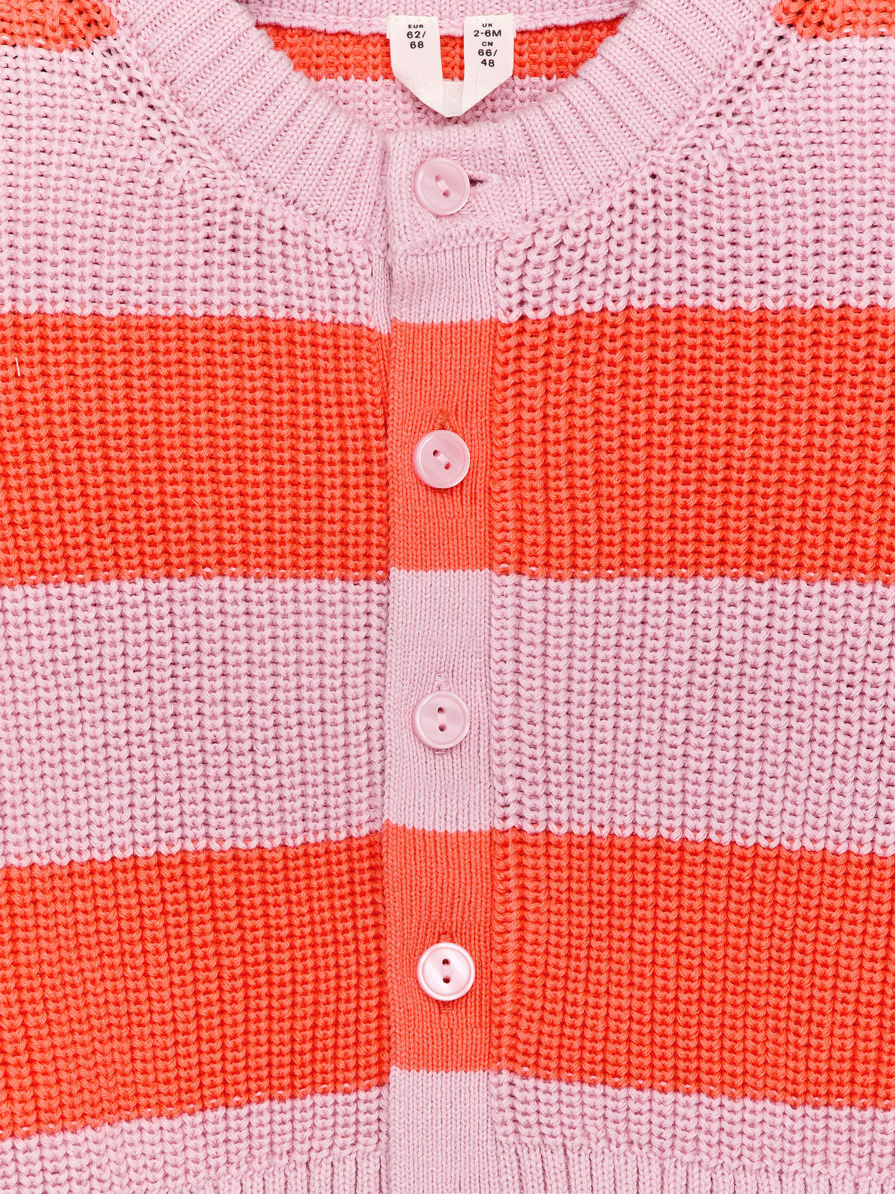 Cotton Cardigan - Orange/Pink - Regular fit - Children - StillMedia/DescriptiveDetail - 1