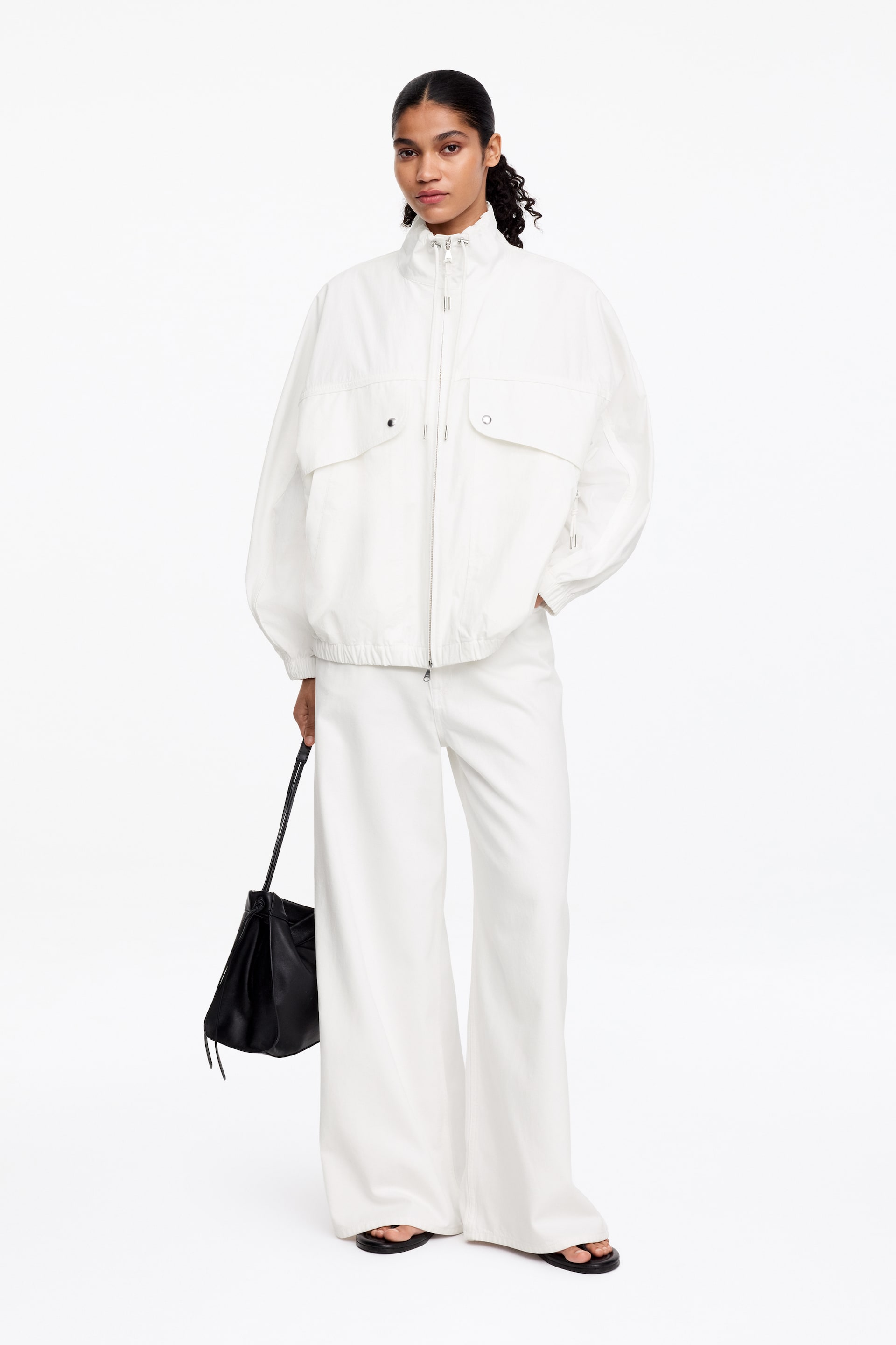 Visualizza immagine più grande: Giacca utility con coulisse - Bianco - DONNA | H&M IT 1