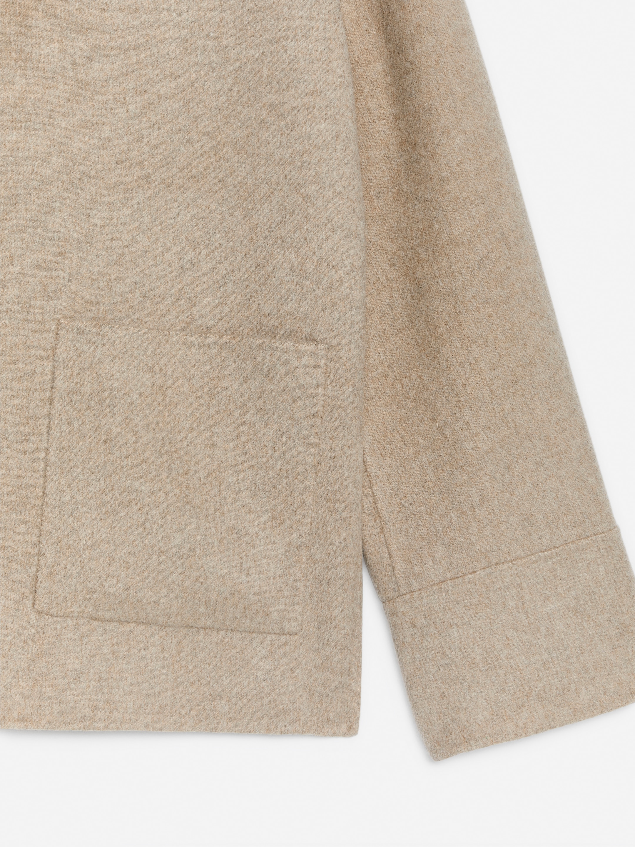 Double-Face Popover Shirt - Beige - Regular fit - Women - StillMedia/DescriptiveDetail - 1