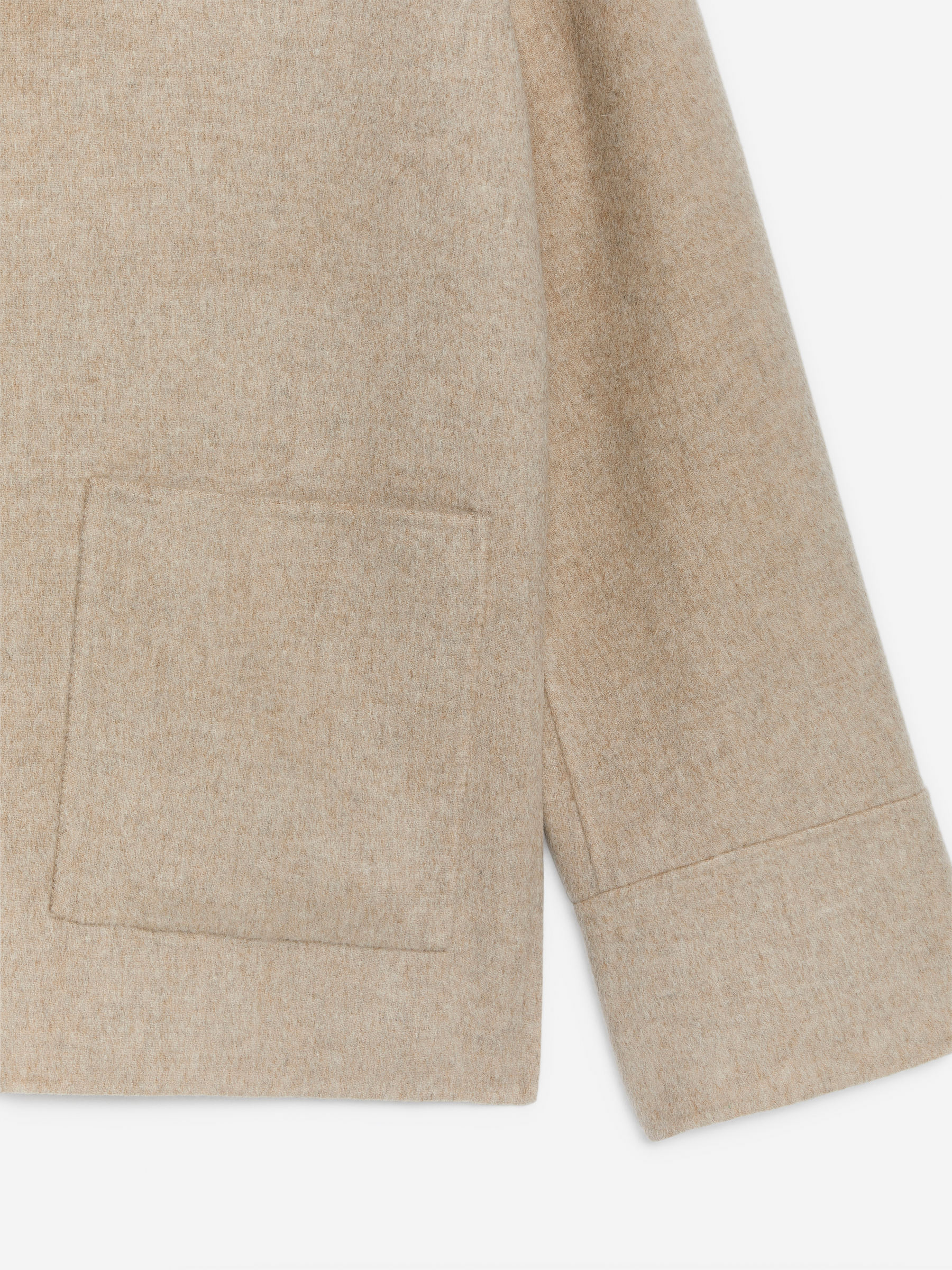 Double-Face Popover Shirt - Beige - Regular fit - Women - StillMedia/DescriptiveDetail - 1