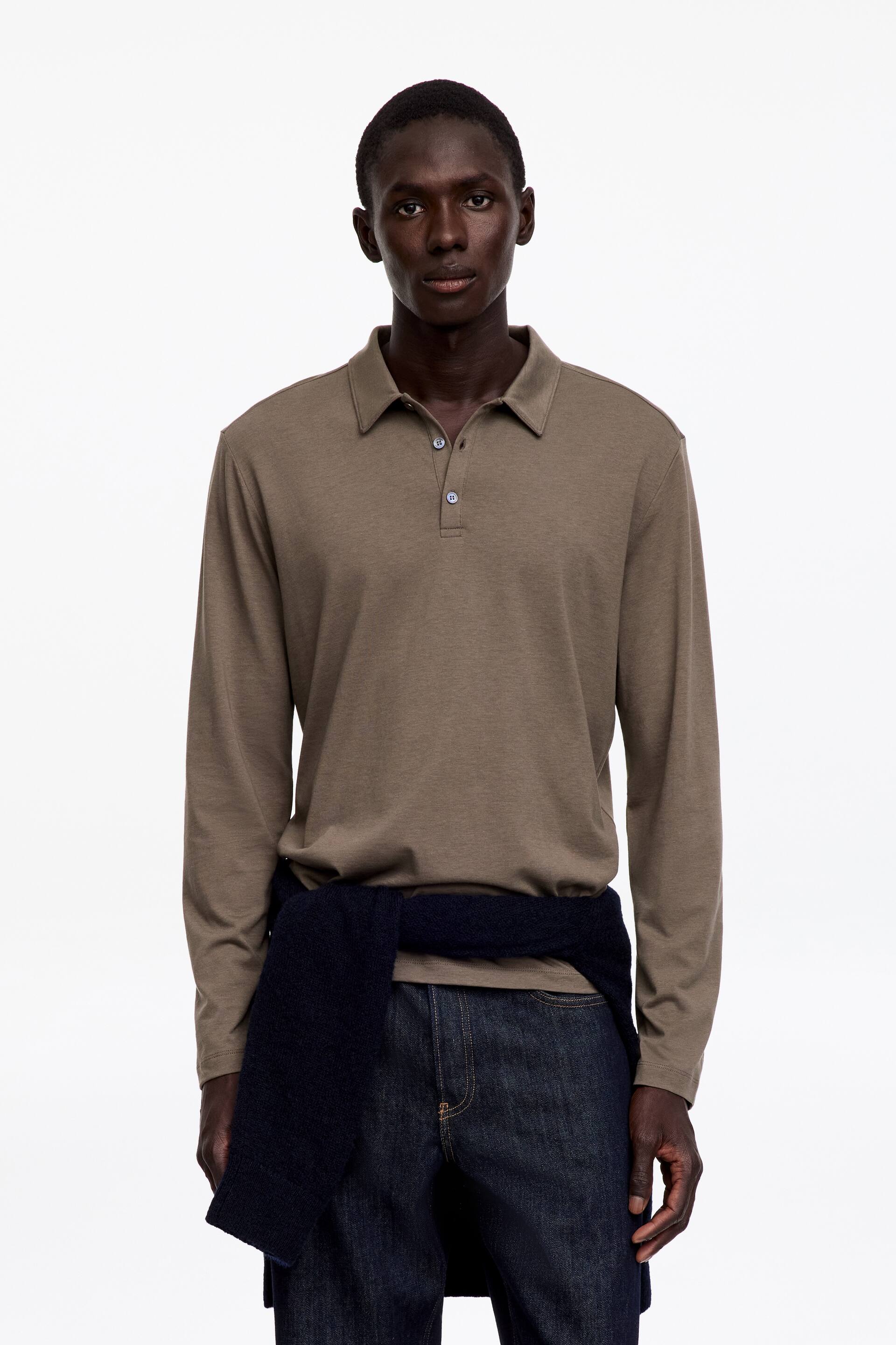 Zobraziť väčší obrázok: Ľahké Polo Tričko - Hnedá - MUŽI | H&M SK 1