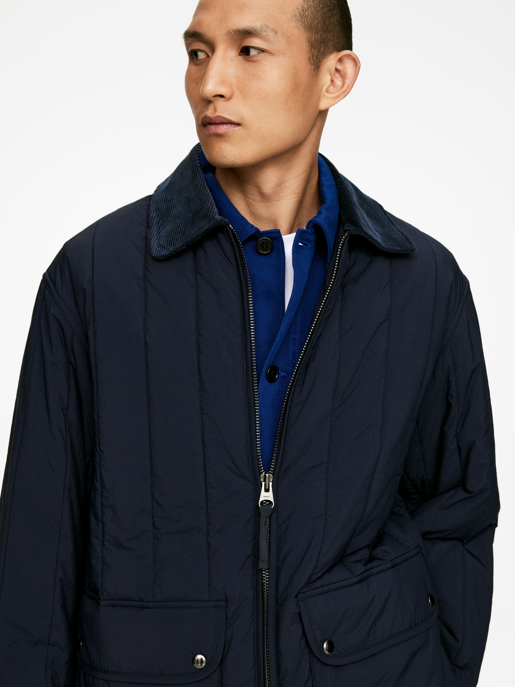 Quilted Jacket - Dark Blue - Regular fit - Men - StillMedia/Lookbook - 10