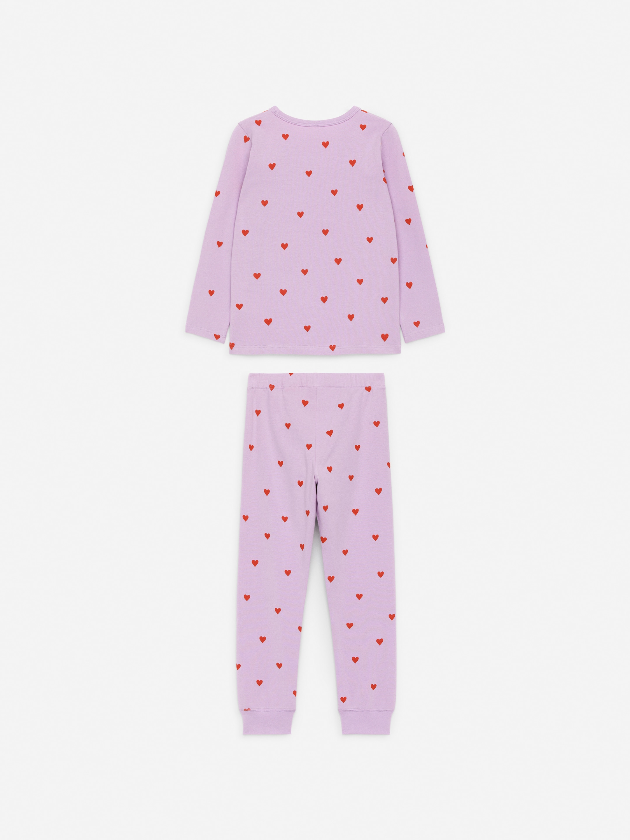 Conjunto de pijama de punto - Lila/corazones - Corte estándar - Children - StillMedia/DescriptiveStillLife - 3