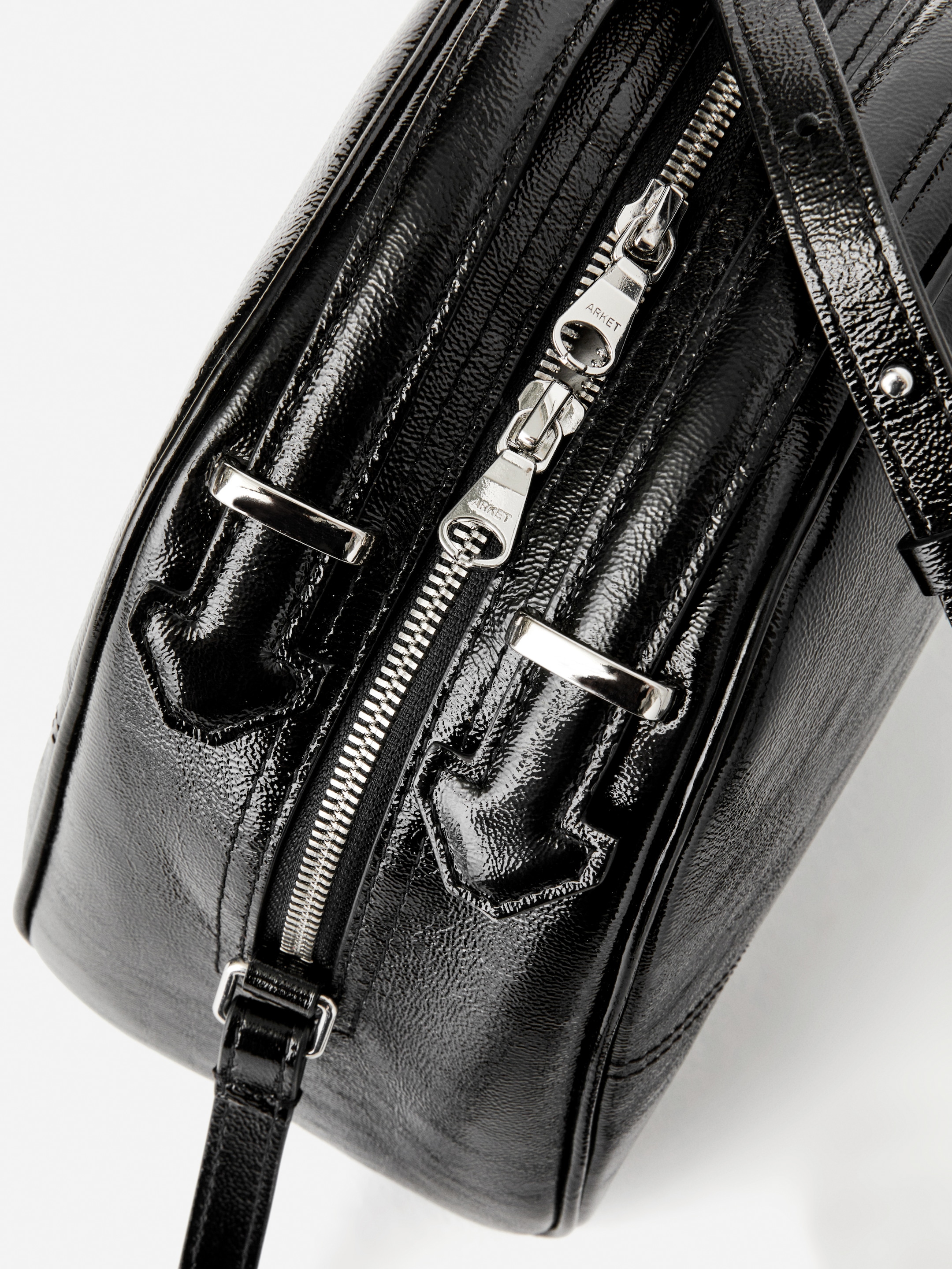 Bolso bandolera de piel lacada - Negro - Women - StillMedia/DescriptiveDetail - 5