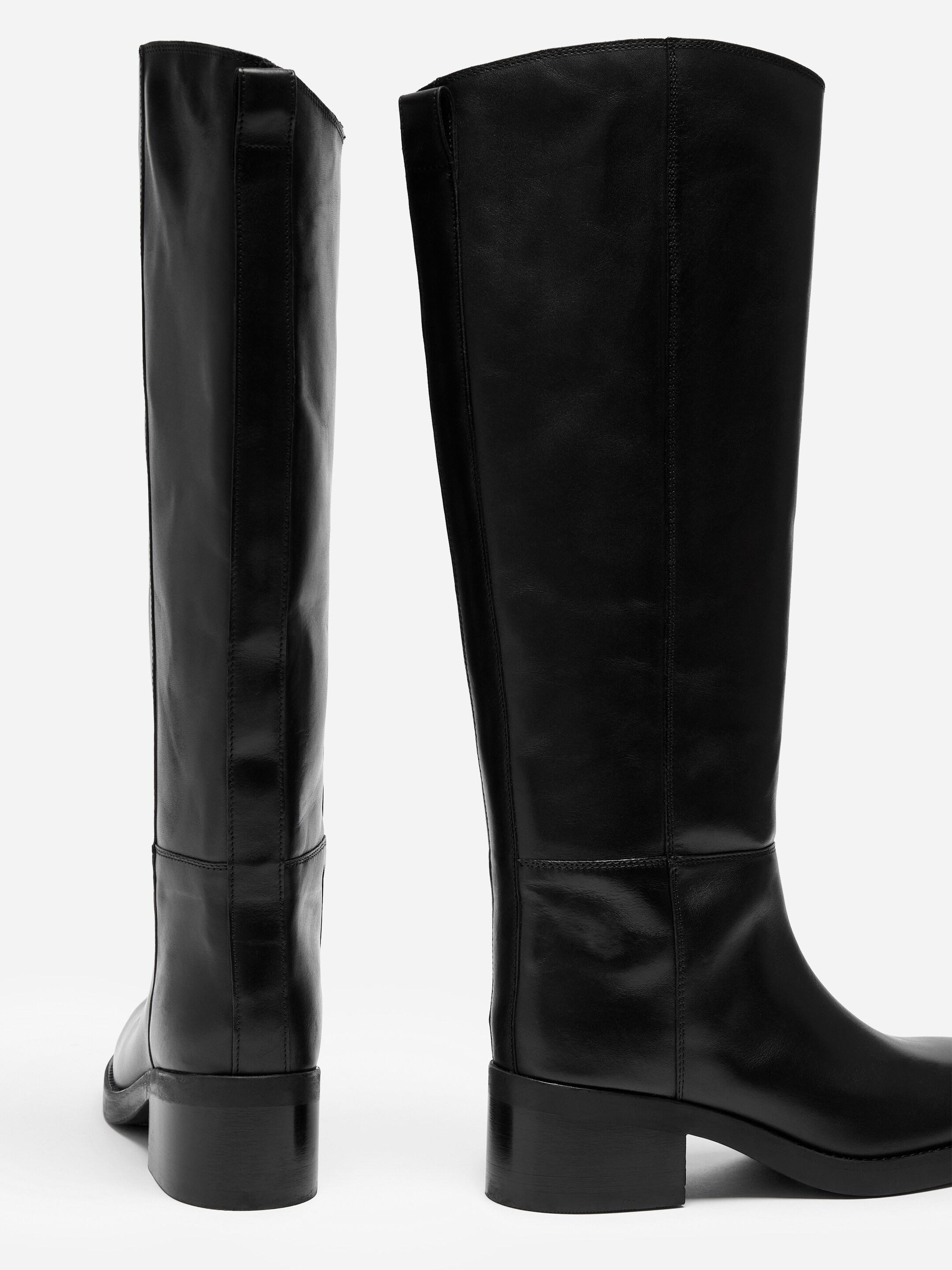 Knee-high leather boots - Black - women - StillMedia/DescriptiveDetail - 3