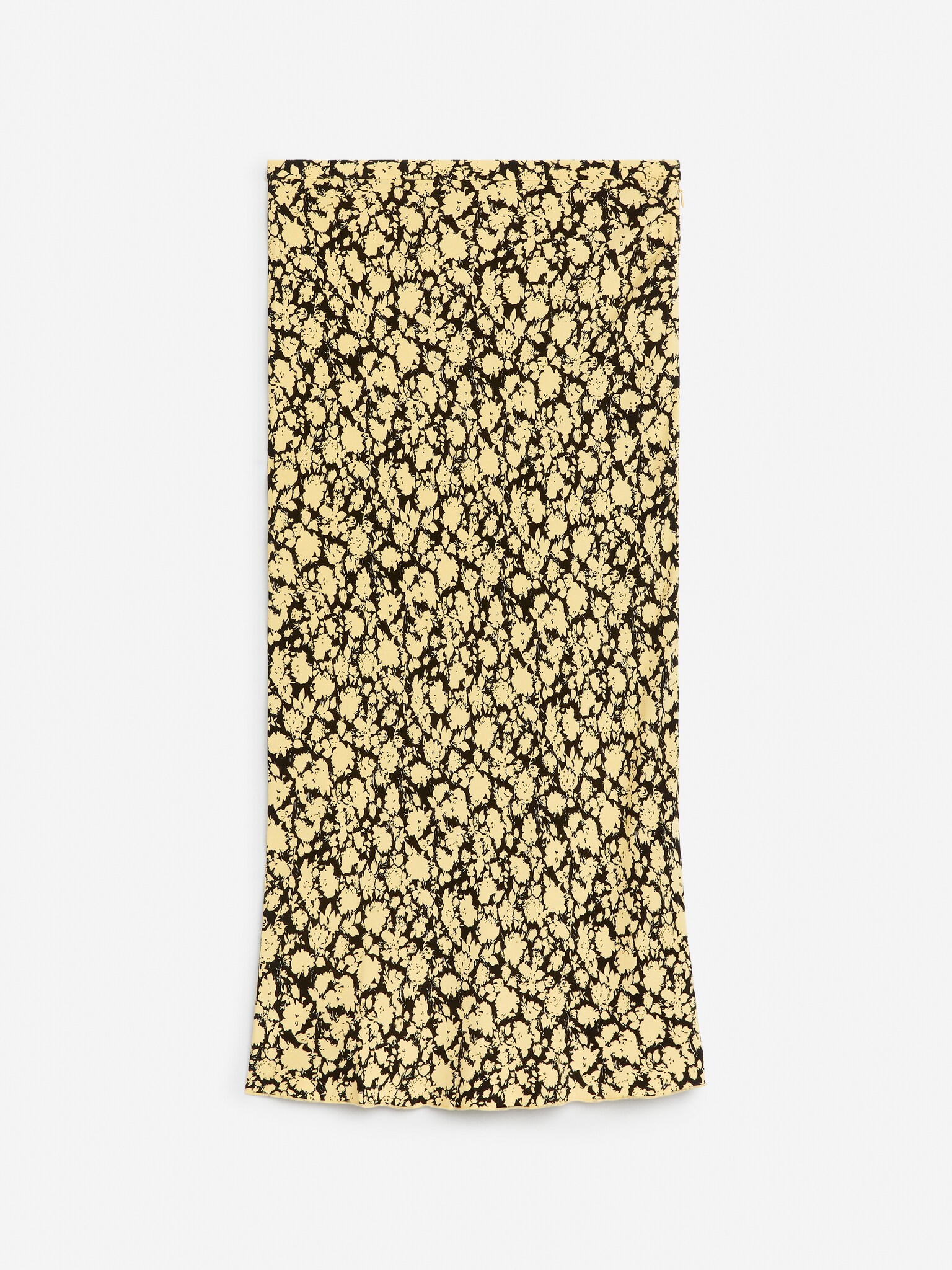 Bedruckter Midirock - Schwarz/Gelb