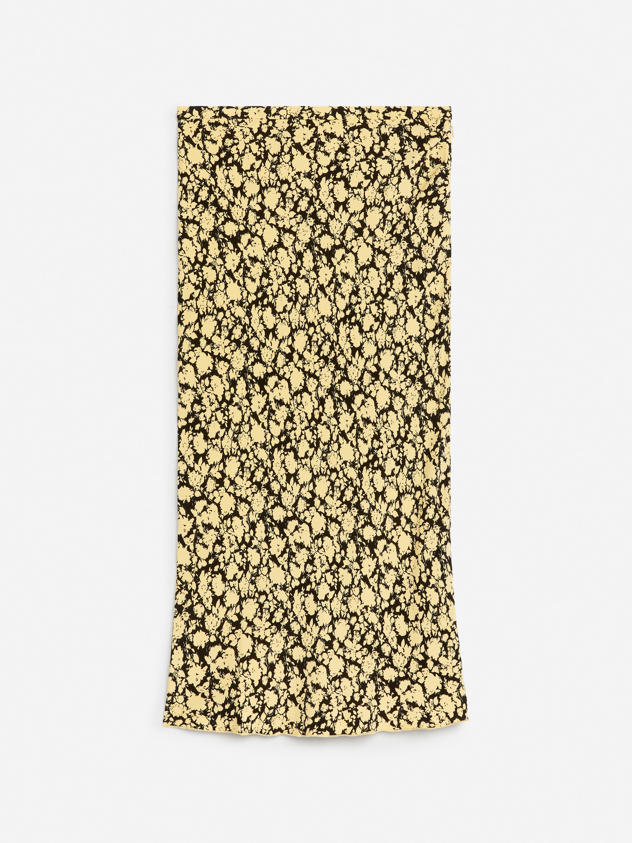 Printed Midi Skirt-#f0db9f-11659