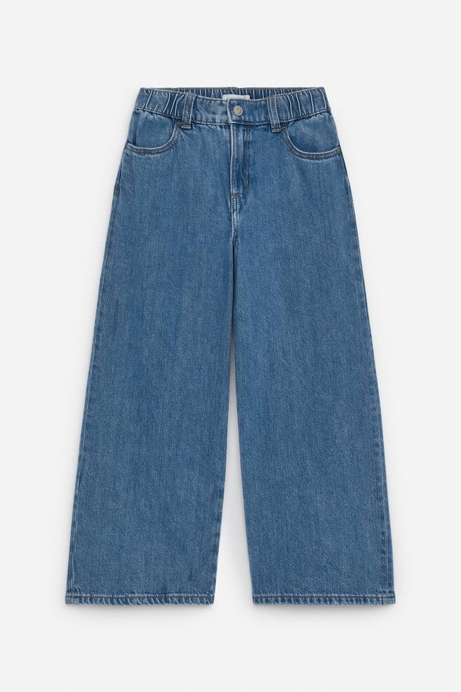 Leveät denimhousut - Sininen/Liila/Vaaleansininen/Vaaleanpunainen/Musta/Vaaleanvihreä/Musta - 1