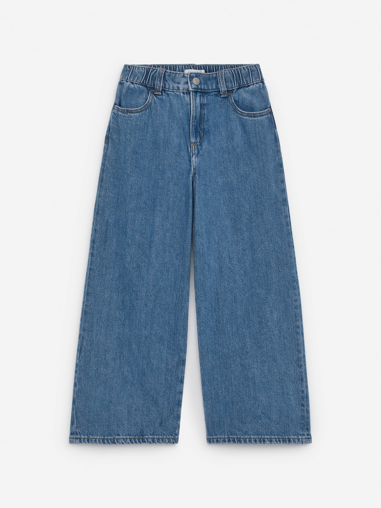 Wide Denim Trousers - Blue/Yellow/Lilac/Black/Purple/Blue