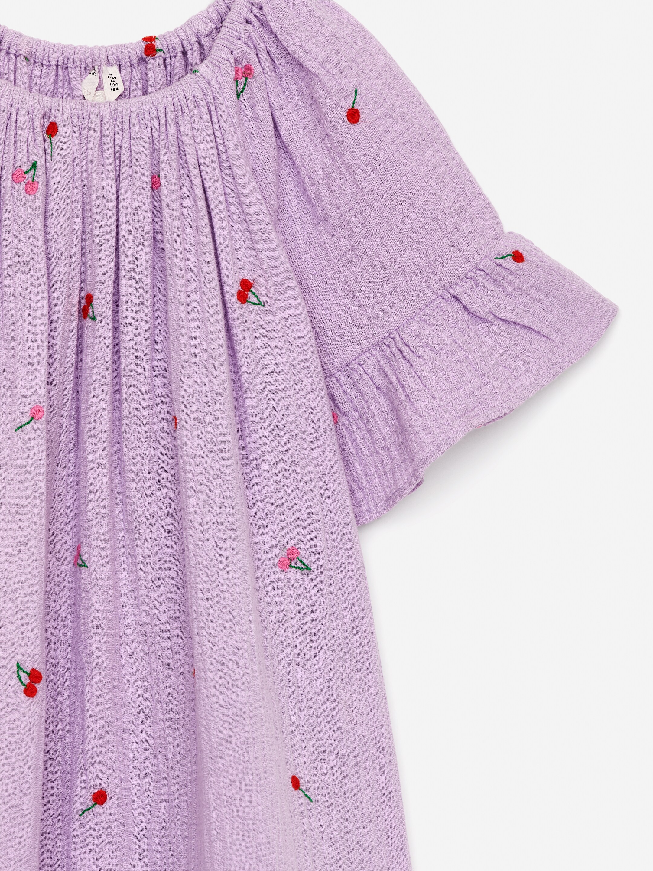 Kleid aus Baumwollmusselin - Flieder/Kirschen - Loose Fit - Children - StillMedia/DescriptiveDetail - 2