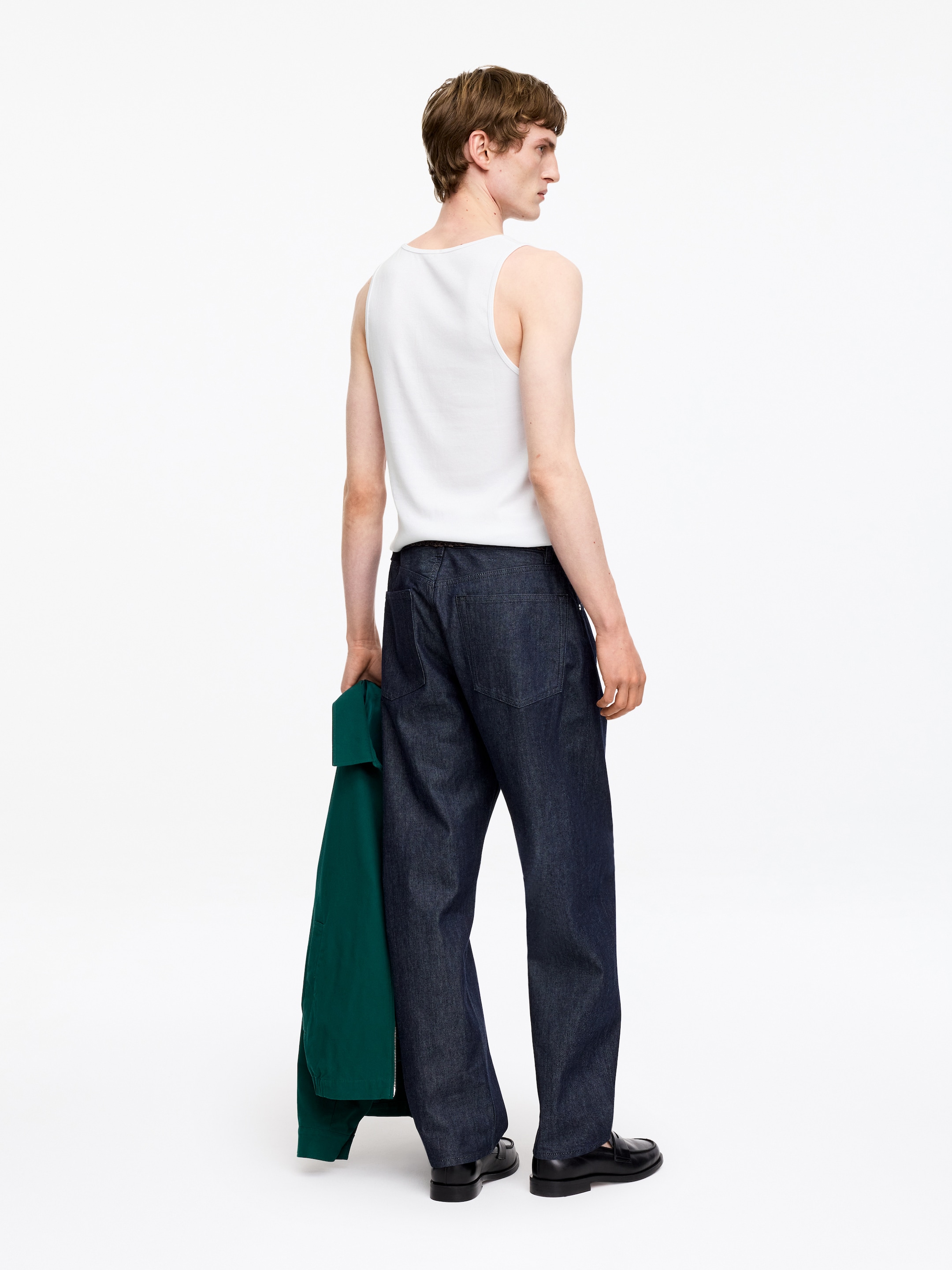 Ribbed Tank Top - White - Regular fit - Men - StillMedia/Lookbook - 14