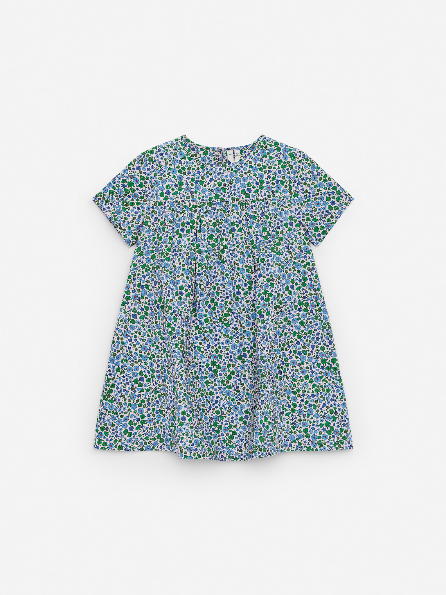 Baumwollkleid - Rosa/Geblümt/Rosa/Rot/Flieder/weiß - 1