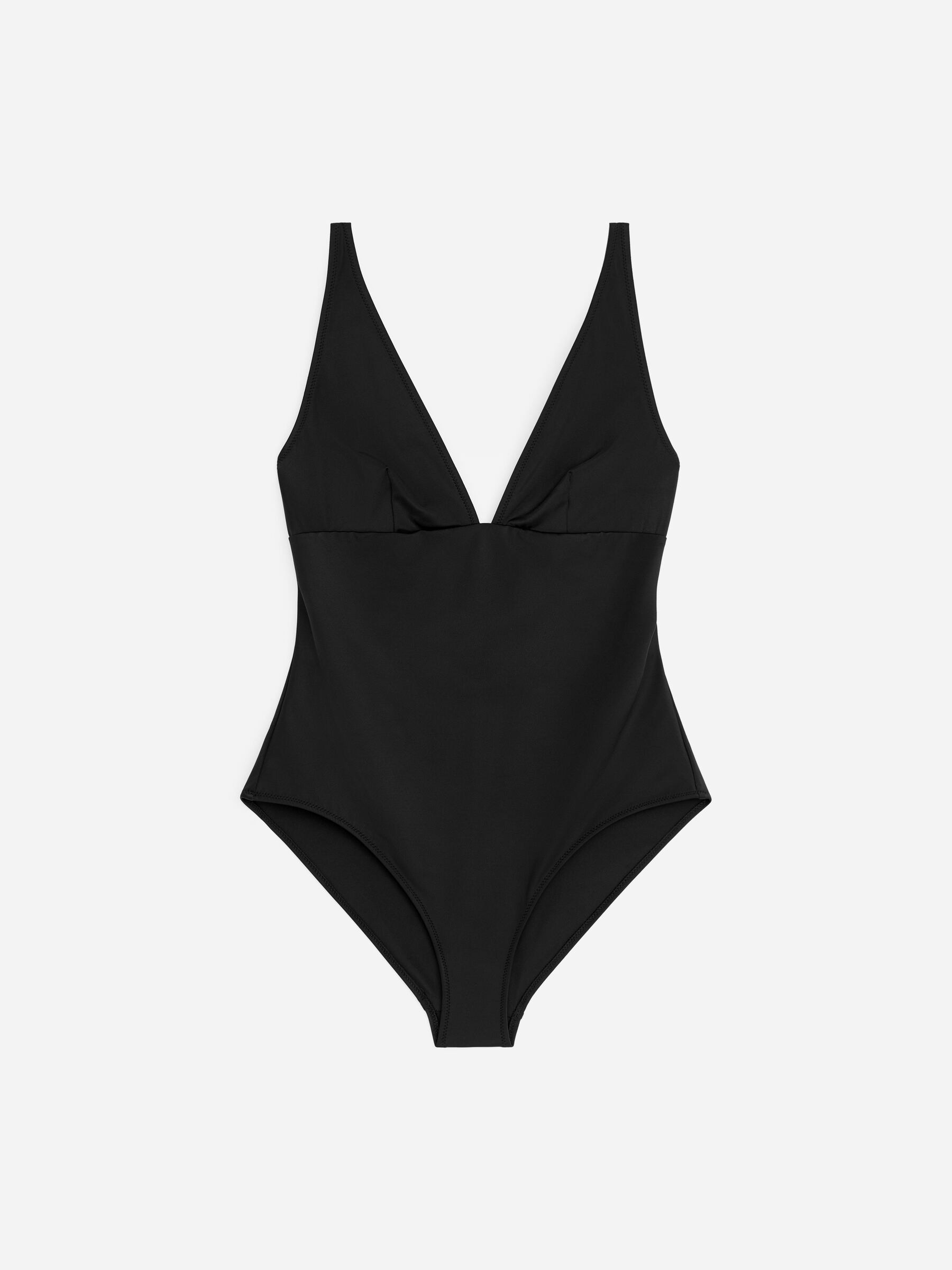 Bañador con escote de pico - Negro - Women - StillMedia/DescriptiveStillLife - 1