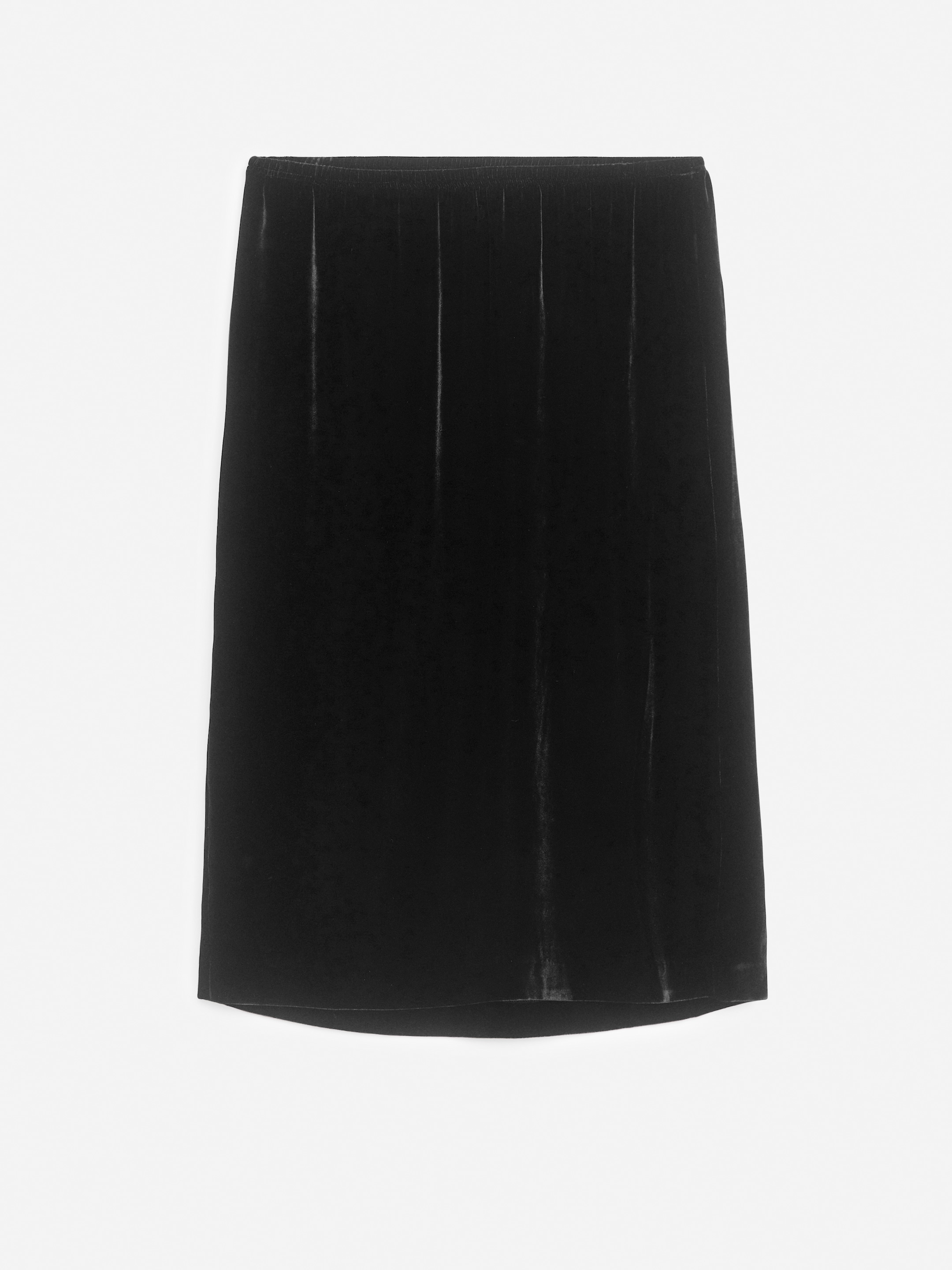 Viscose-Silk Midi Skirt - Black - Slim fit - Women - StillMedia/DescriptiveStillLife - 1