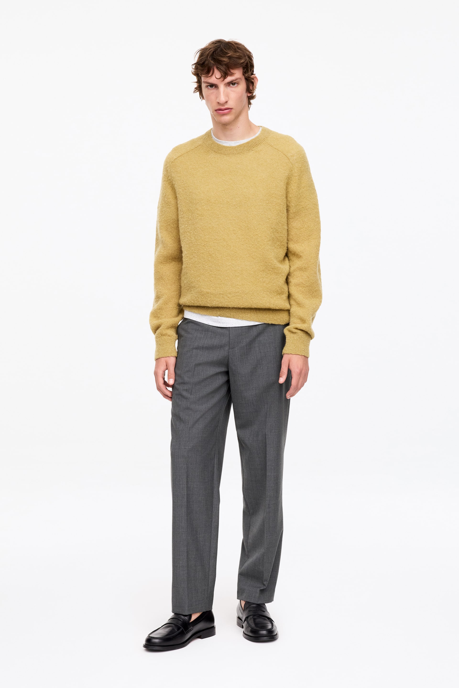 Vezi imaginea mai mare: Pantaloni Lejeri Din Lână Ușoară - Gri - BĂRBAŢI | H&M RO 1