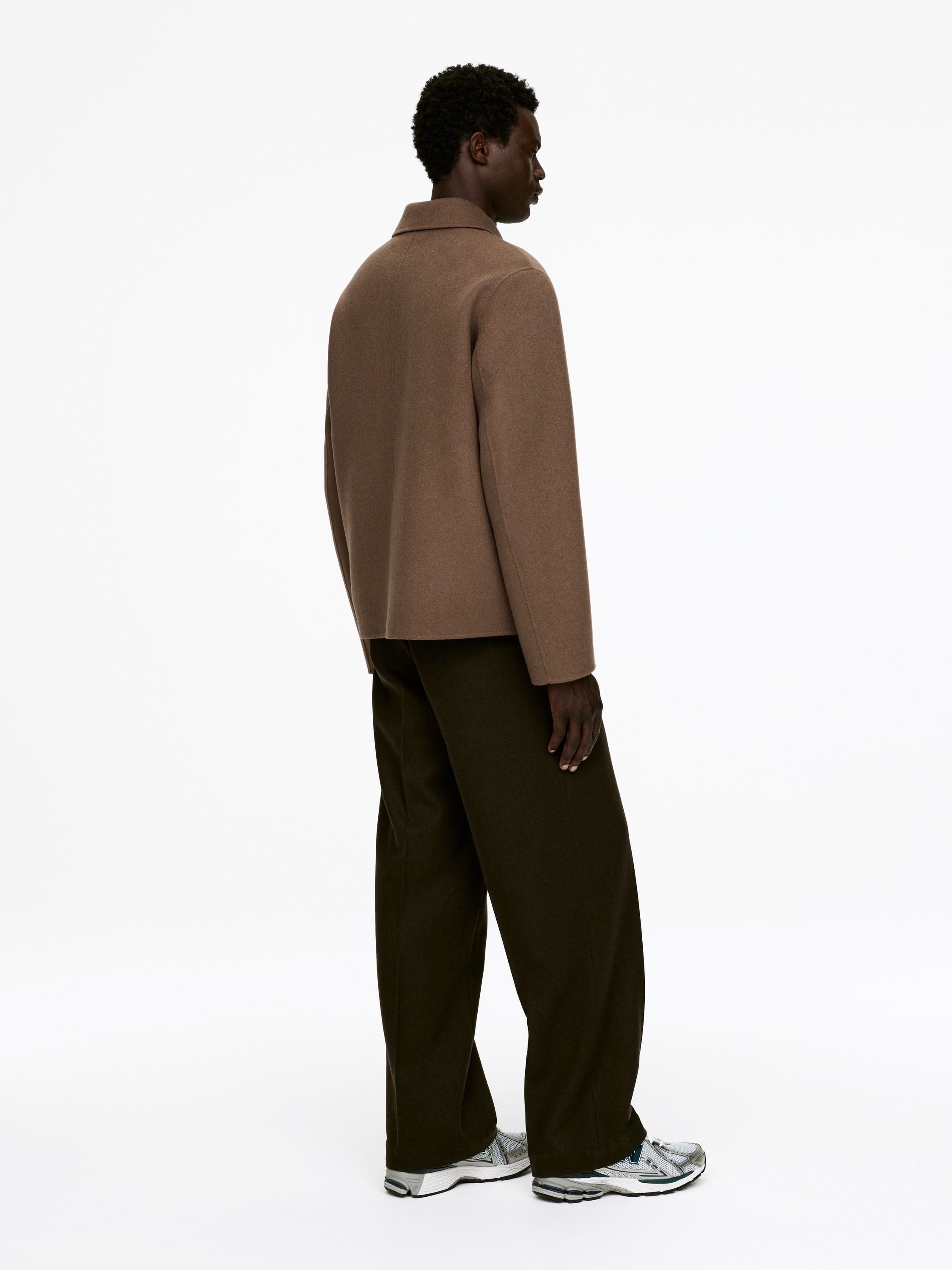 Double-Face Wool-Blend Jacket - Dark Beige - Relaxed fit - Men - StillMedia/Lookbook - 3